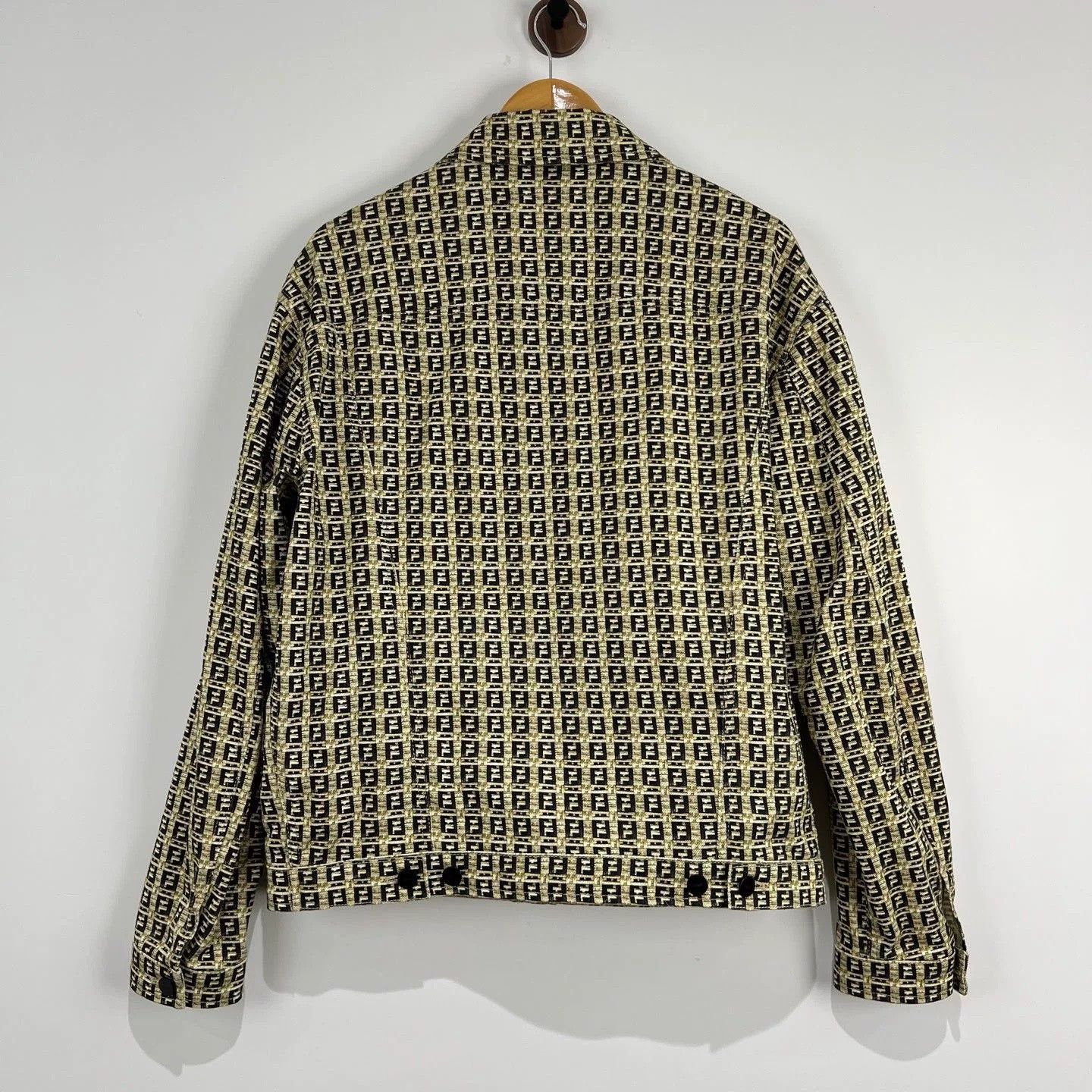 Fendi Fendi Men's Zucca Logo Jacket Size US XXS / EU 40 - 1 Thumbnail