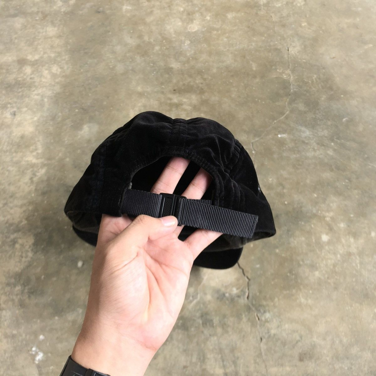 Supreme Supreme Camp Cap Velvet Black Size ONE SIZE - 3 Thumbnail