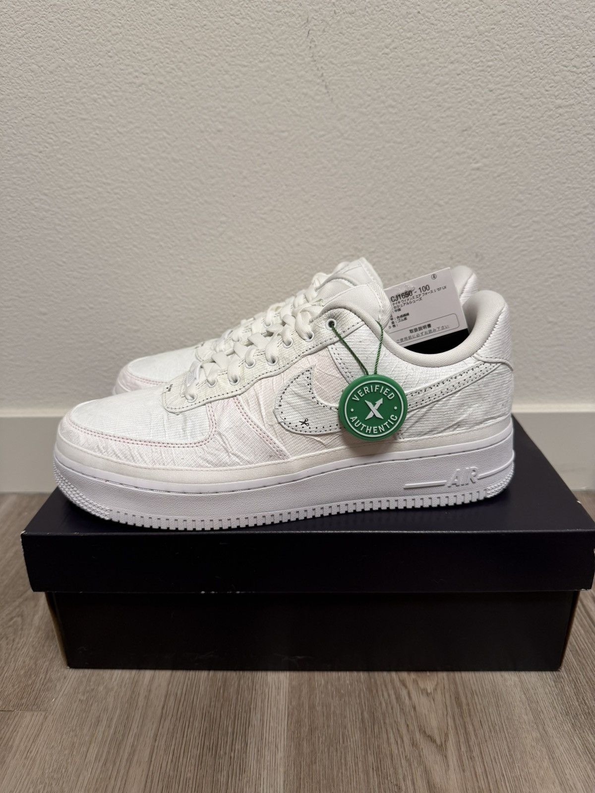 Nike Nike Off-White Canvas Sneakers Size US 12 / EU 45 - 5 Thumbnail