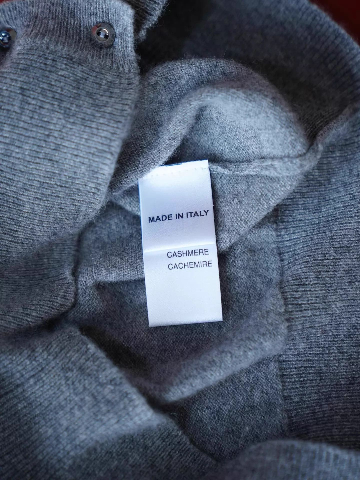 Blumarine Blumarine Mink Collar Cashmere Cardigan Gray Crystal Btn Size S / US 4 / IT 40 - 7 Thumbnail