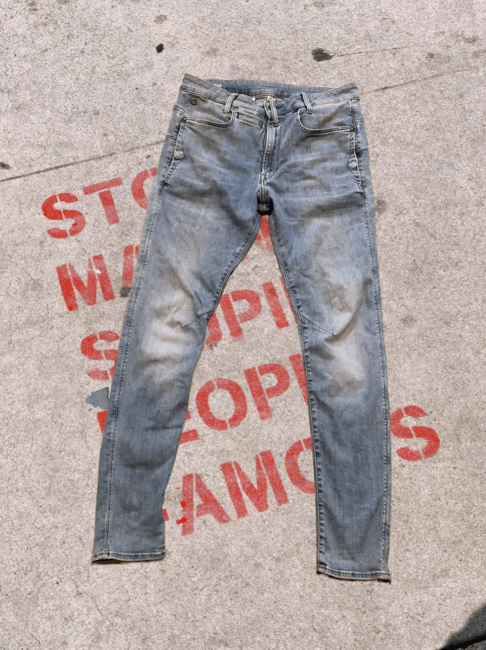 G-Star G STAR 3D SUPER SLIM Vintage Wash Jeans Regular Fit W32 L34 Size US 32 / EU 48 - 1 Thumbnail