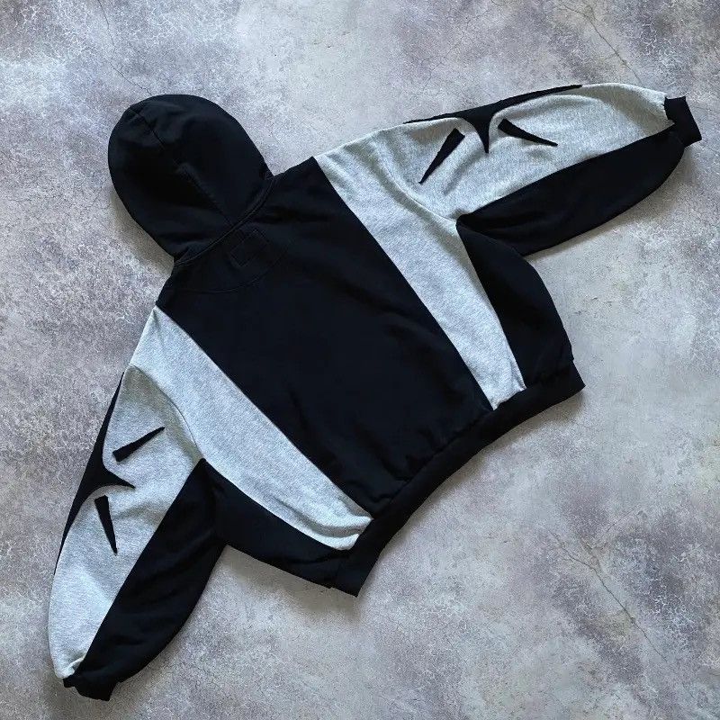 Japanese Brand Gothic Star Patchwork Oversized Pullover Hoodies Size US M / EU 48-50 / 2 - 4 Thumbnail