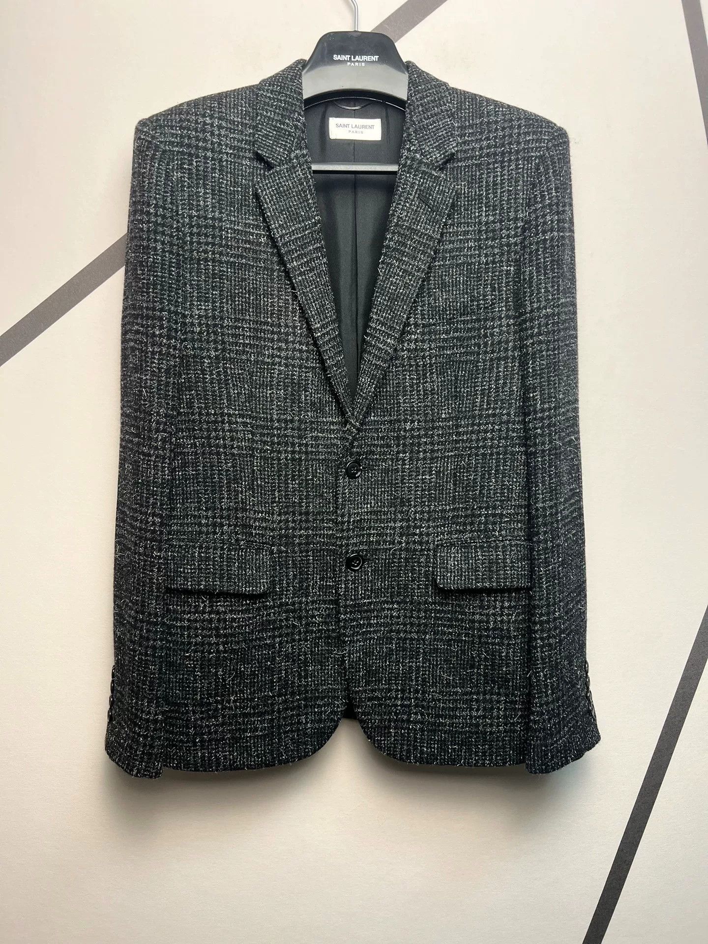 Saint Laurent Paris Saint Laurent Prince of Wales Check Blazer Size US M / EU 48-50 / 2 - 1 Thumbnail