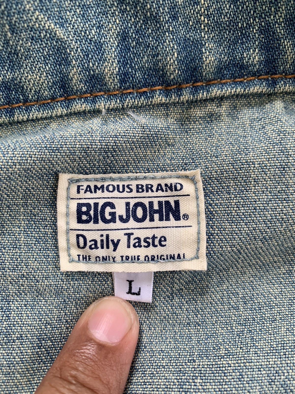 Big John Vtg Big John Denim Zipper Jacket Size US L / EU 52-54 / 3 - 13 Thumbnail
