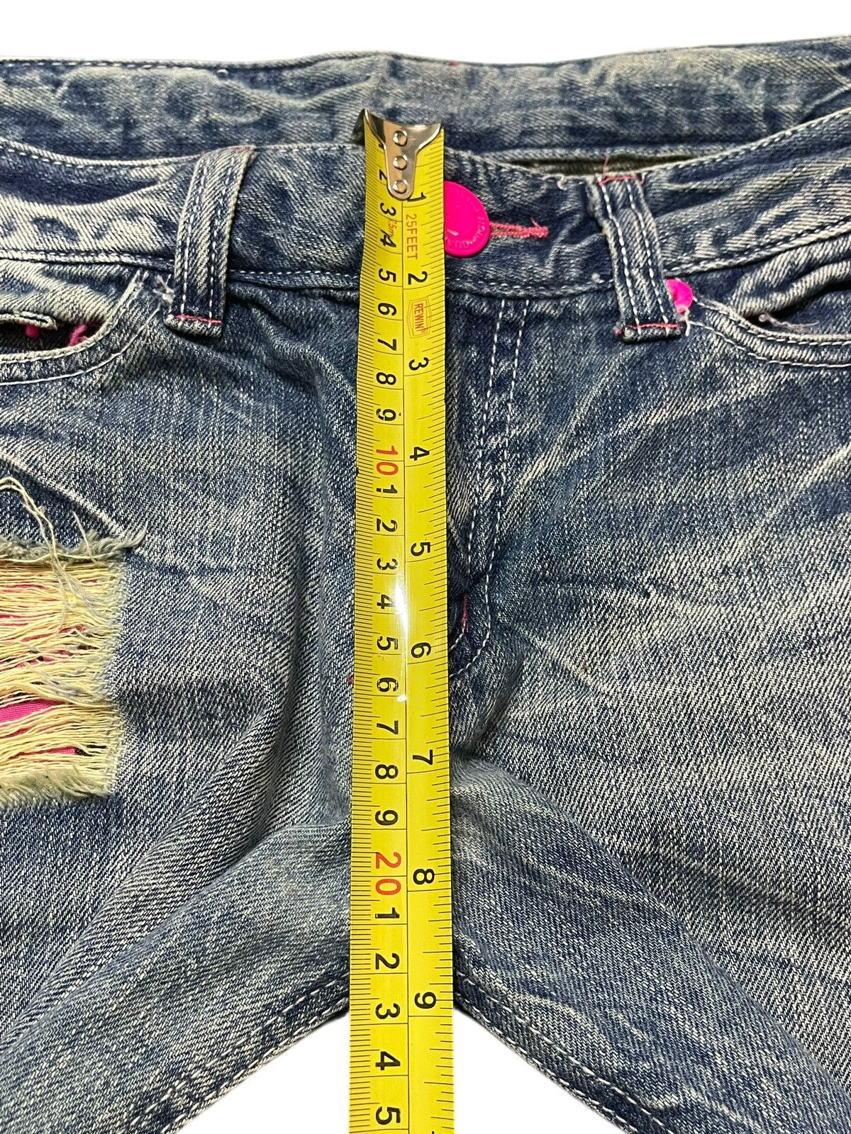 Kapital Vintage Japanese Brand Faded Wash Distressed Style Jeans Size US 30 / EU 46 - 15 Thumbnail