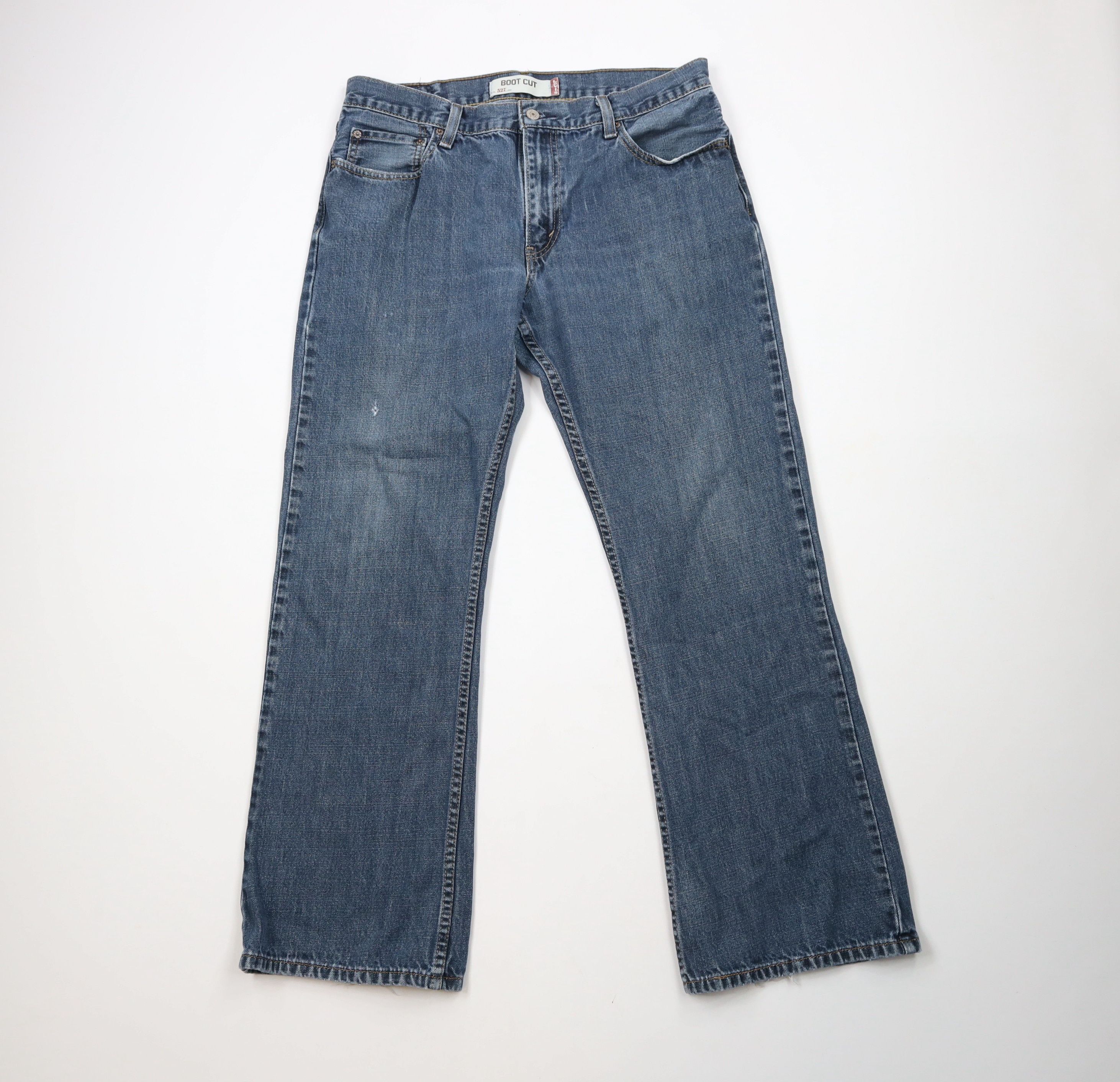 Levi's × Vintage Vintage Y2K Levis 527 Wide Leg Bootcut Denim Jeans Blue Size US 36 / EU 52 - 1 Thumbnail