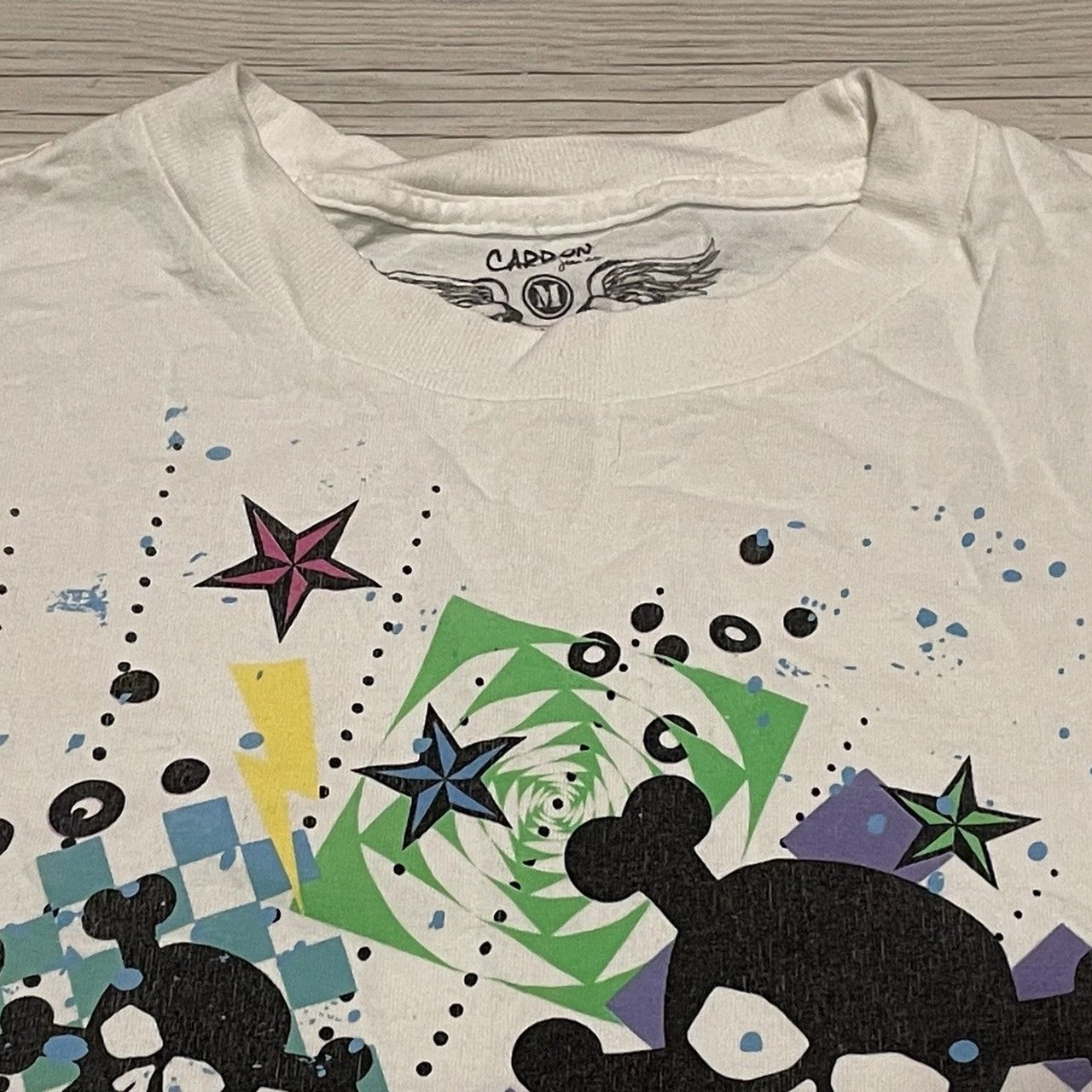 Affliction × Ed Hardy × Tapout Rare Carbon Wings Cross Tee Y2K Affliction Style Size US M / EU 48-50 / 2 - 3 Thumbnail