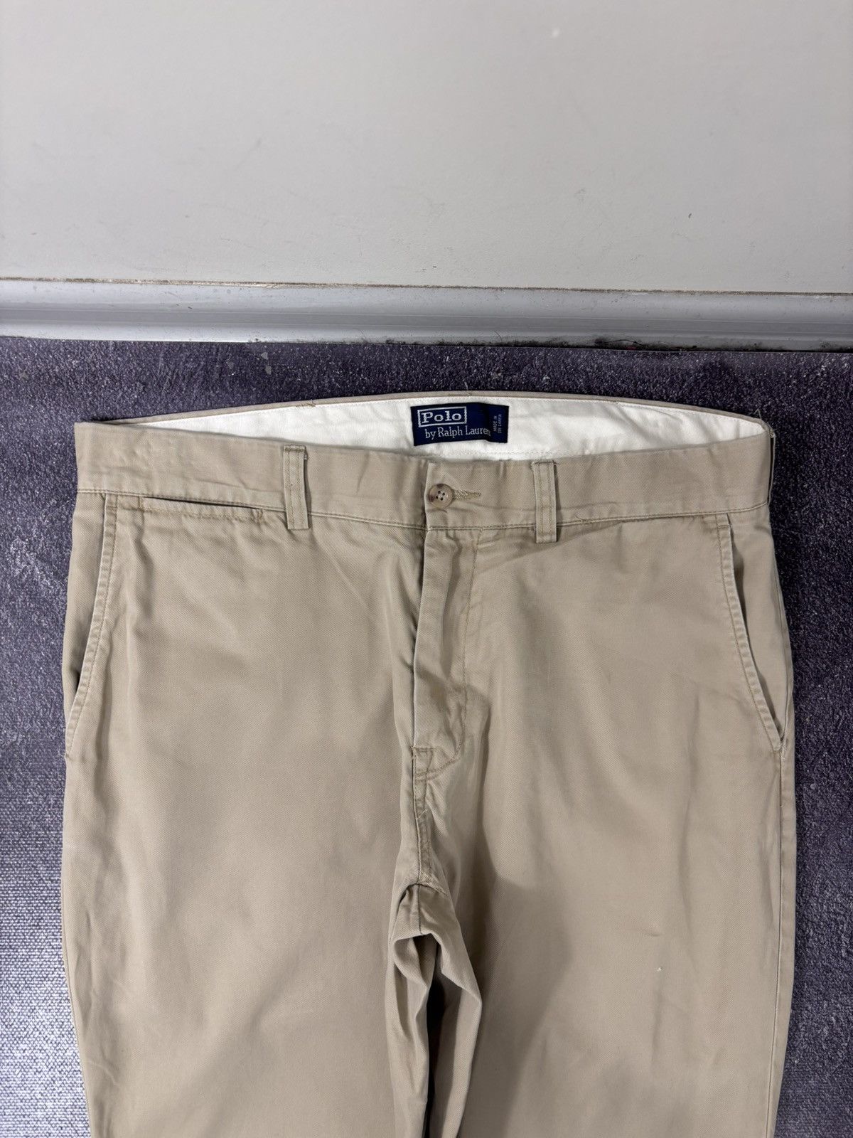 Polo Ralph Lauren Vintage Polo Ralph Lauren Men’s Beige Chino Pants Trousers Size US 34 / EU 50 - 7 Thumbnail