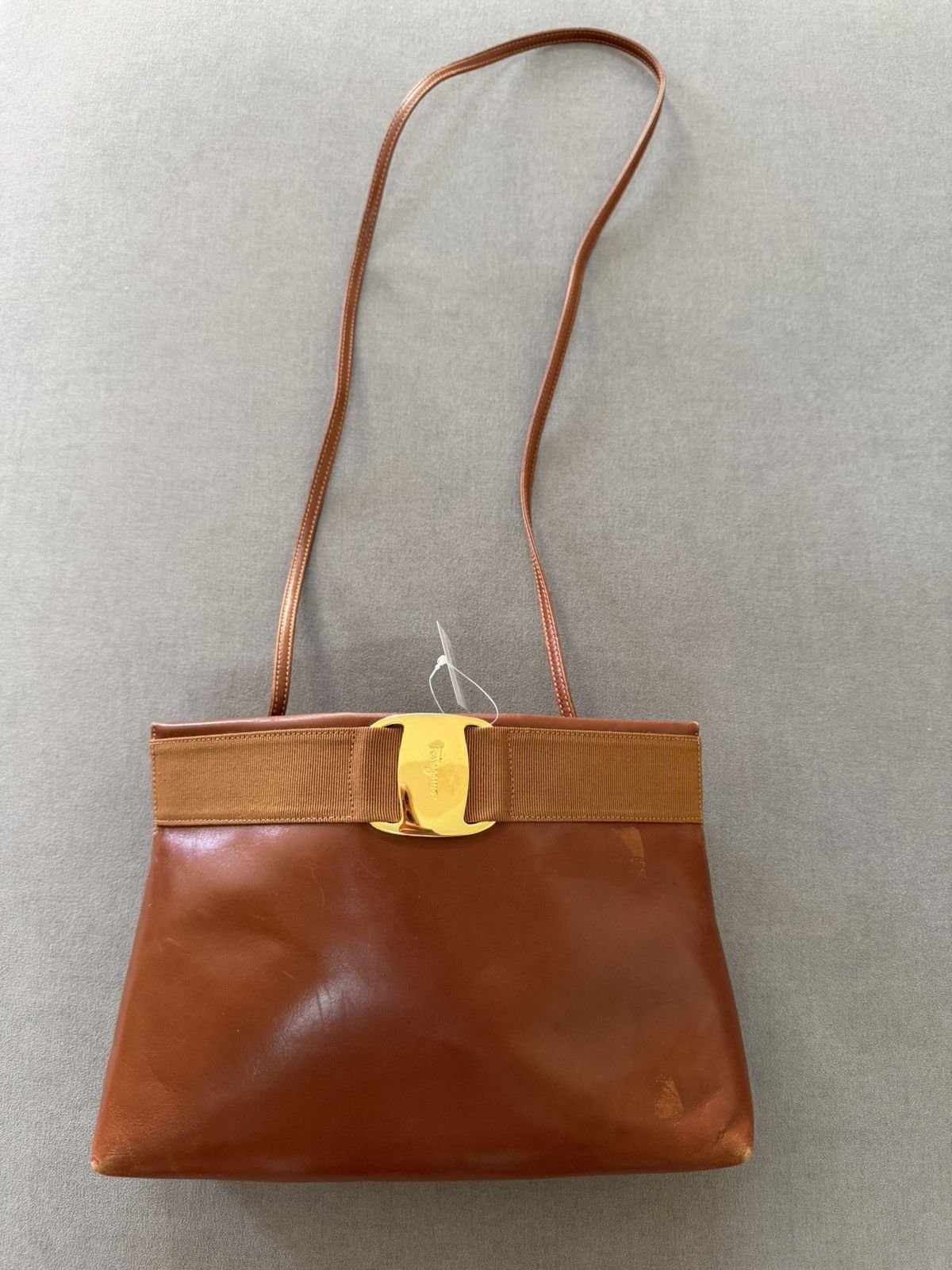 Salvatore Ferragamo Vintage 80s salvatore ferragamo leather bag Size ONE SIZE - 1 Thumbnail