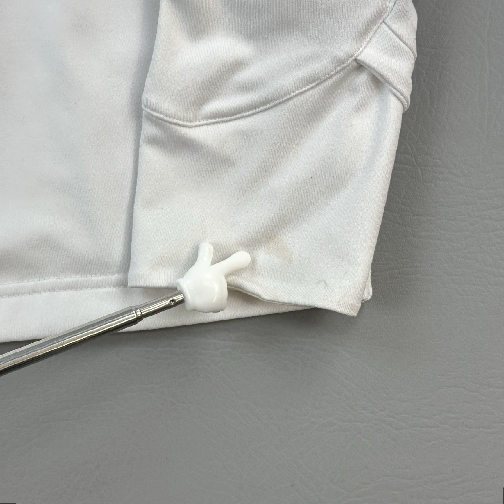 Adidas Adidas Track Jacket Women's Large White Climalite Full Zip Thumb Holes Active Size L / US 10 / IT 46 - 4 Thumbnail