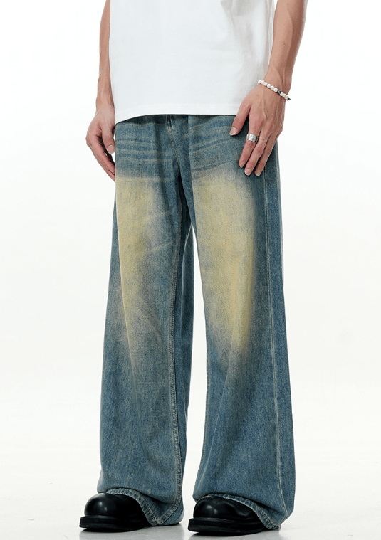 Japanese Brand × Jean American street washed vintage blue distressed jeans Size US 32 / EU 48 - 4 Thumbnail