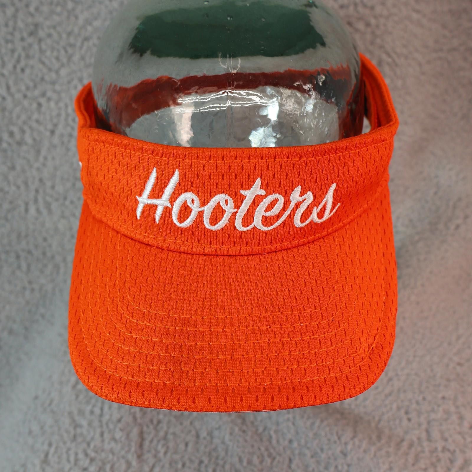 Other Vtg Hooters Visor Owl's Nest Orange Mesh Hat Cap Otto Size ONE SIZE - 2 Thumbnail