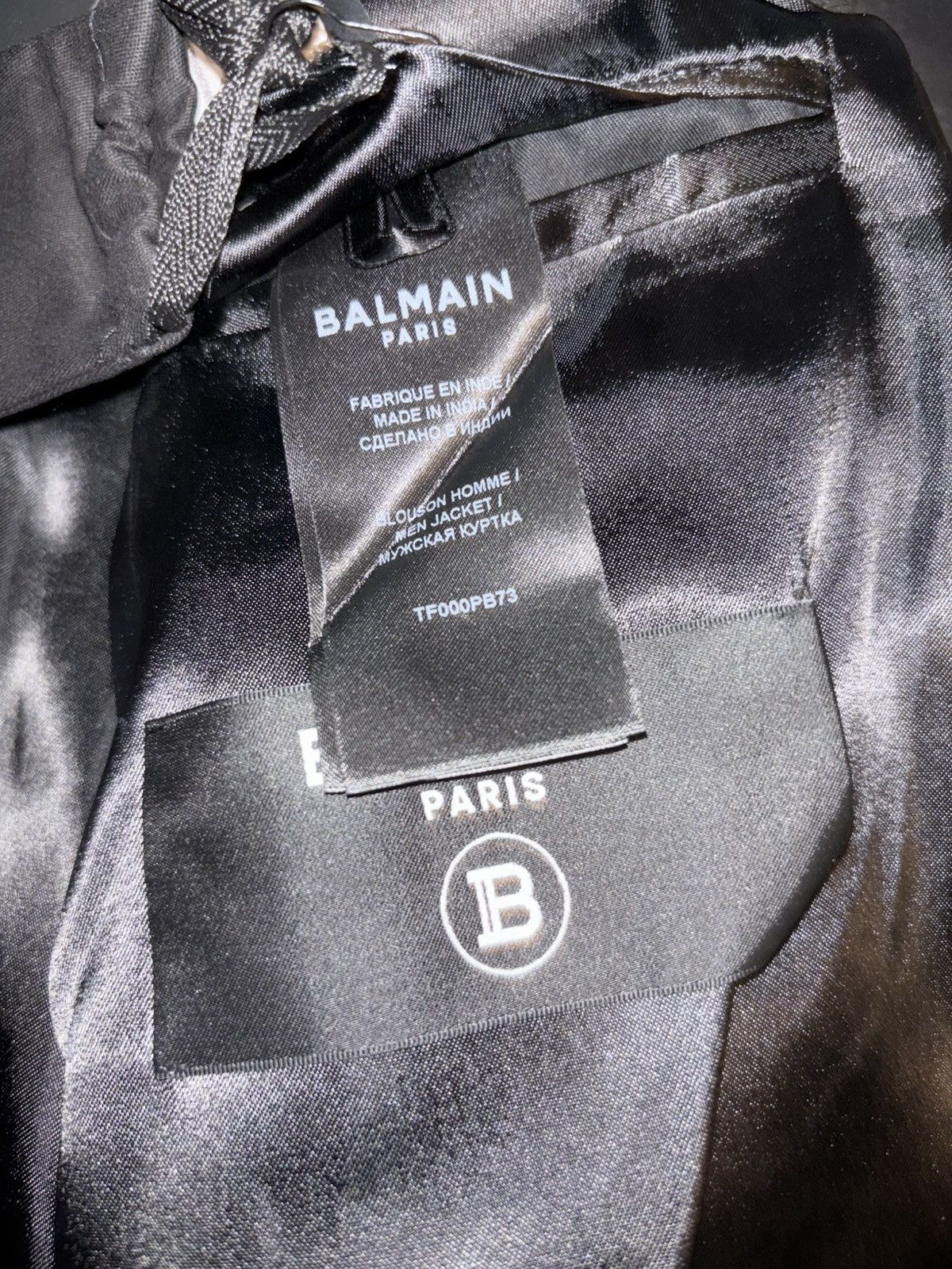 Balmain Balmain crepe embroidered bomber Size US XL / EU 56 / 4 - 5 Thumbnail