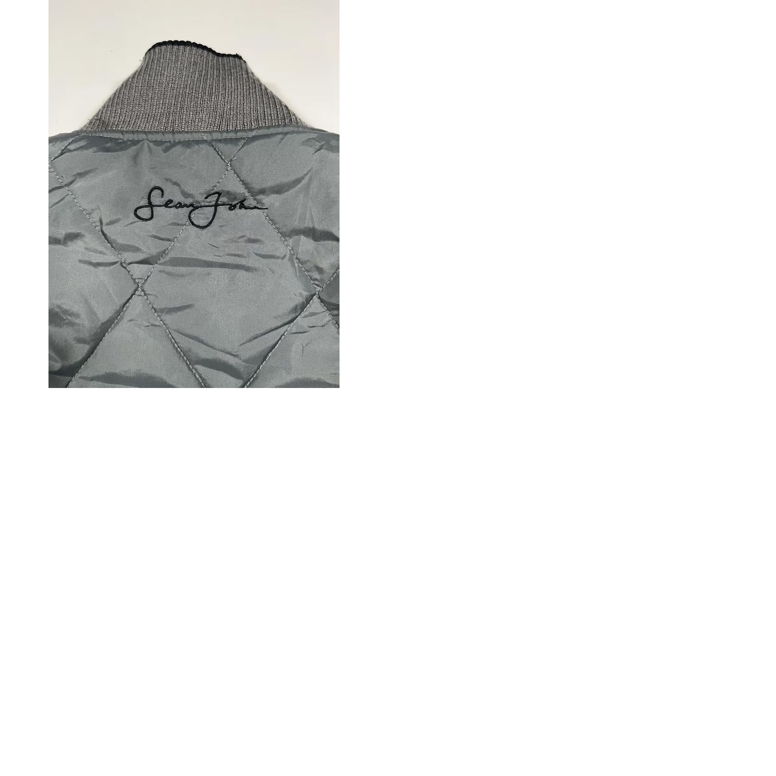 Sean John Sean John Jacket Mens L Gray Reversible Quilted Bomber Insulated Hip Hop Zip Front Full Zip Pockets Stand-Up Collar Casual Winter Size US L / EU 52-54 / 3 - 9 Thumbnail