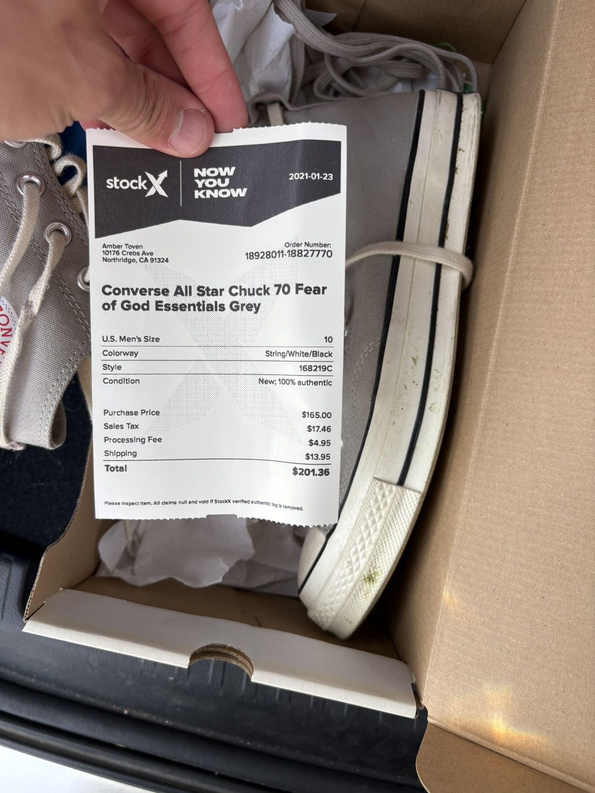 Converse × Essentials FOG Essentials Converse Size US 10 / EU 43 - 5 Thumbnail