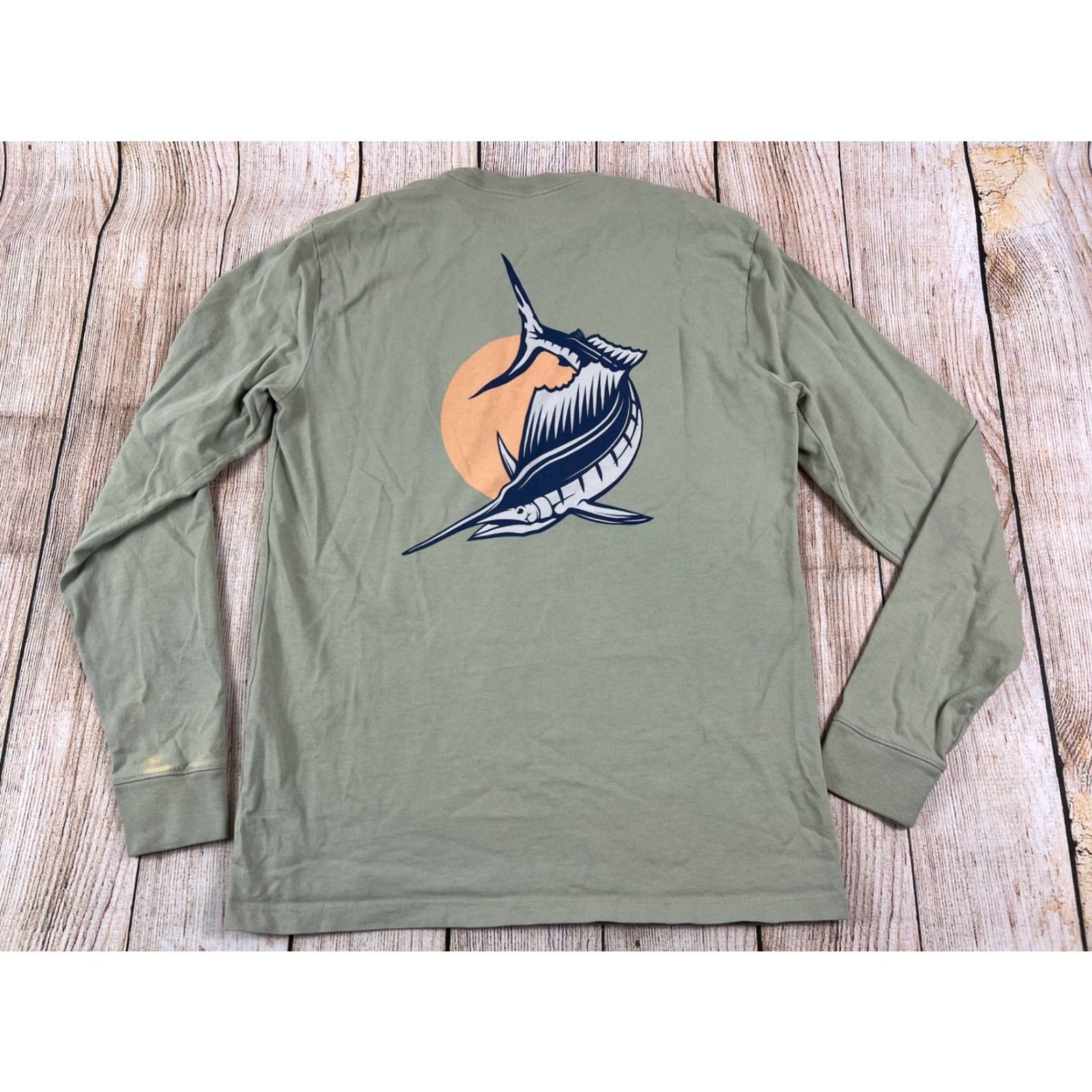 Vineyard Vines Vineyard Vines Marlin Longsleeve Harbor Fishing Longsleeve T Shirt XS Men Green Size US XS / EU 42 / 0 - 2 Thumbnail