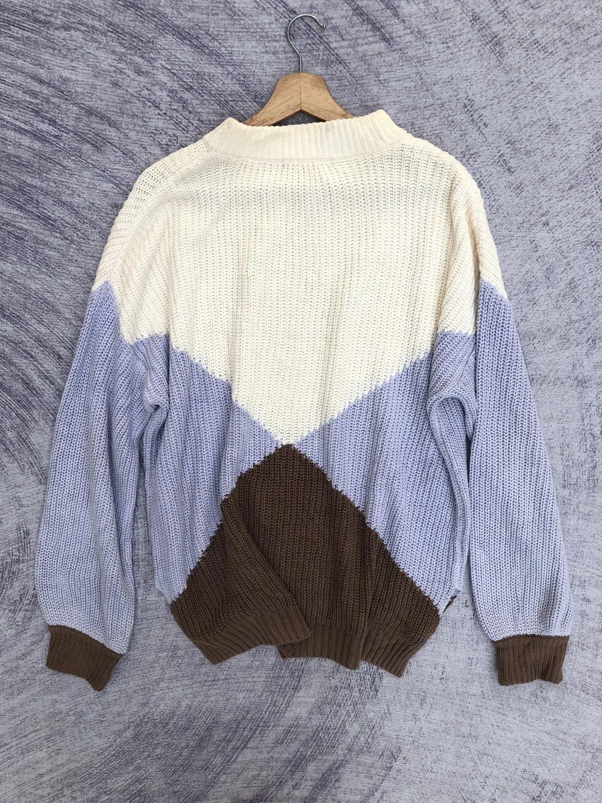 Designer × Homespun Knitwear Alicia Pageboy Stripe Pure Knit Memeri/Jumper Knitsweater Size US XL / EU 56 / 4 - 9 Thumbnail