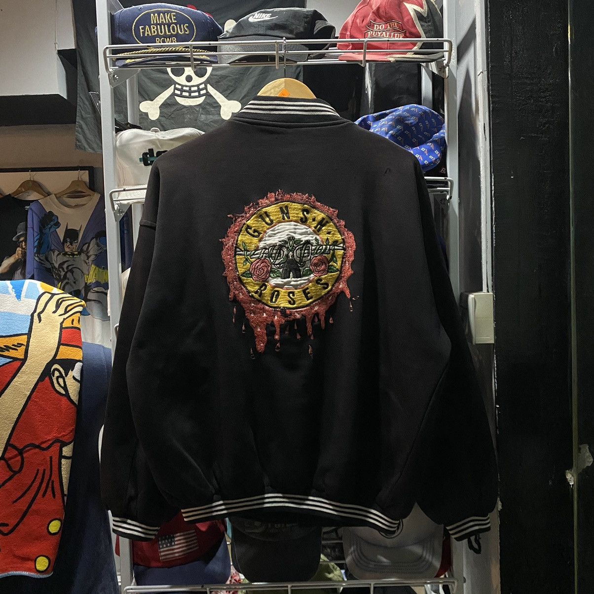 SMILEY GUNS N’ ROSES MARKET CROSS JACKET XL Sold sold out Online