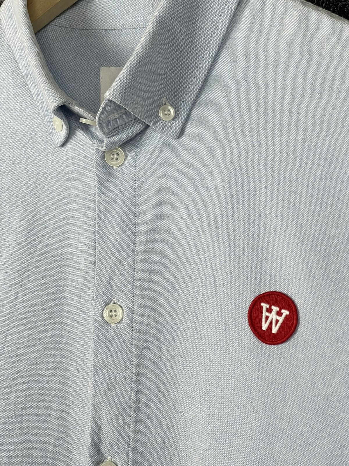 Wood Wood Wood Wood Double A Ted Oxford Cotton Shirt Men’s Size XS Size US XS / EU 42 / 0 - 8 Thumbnail