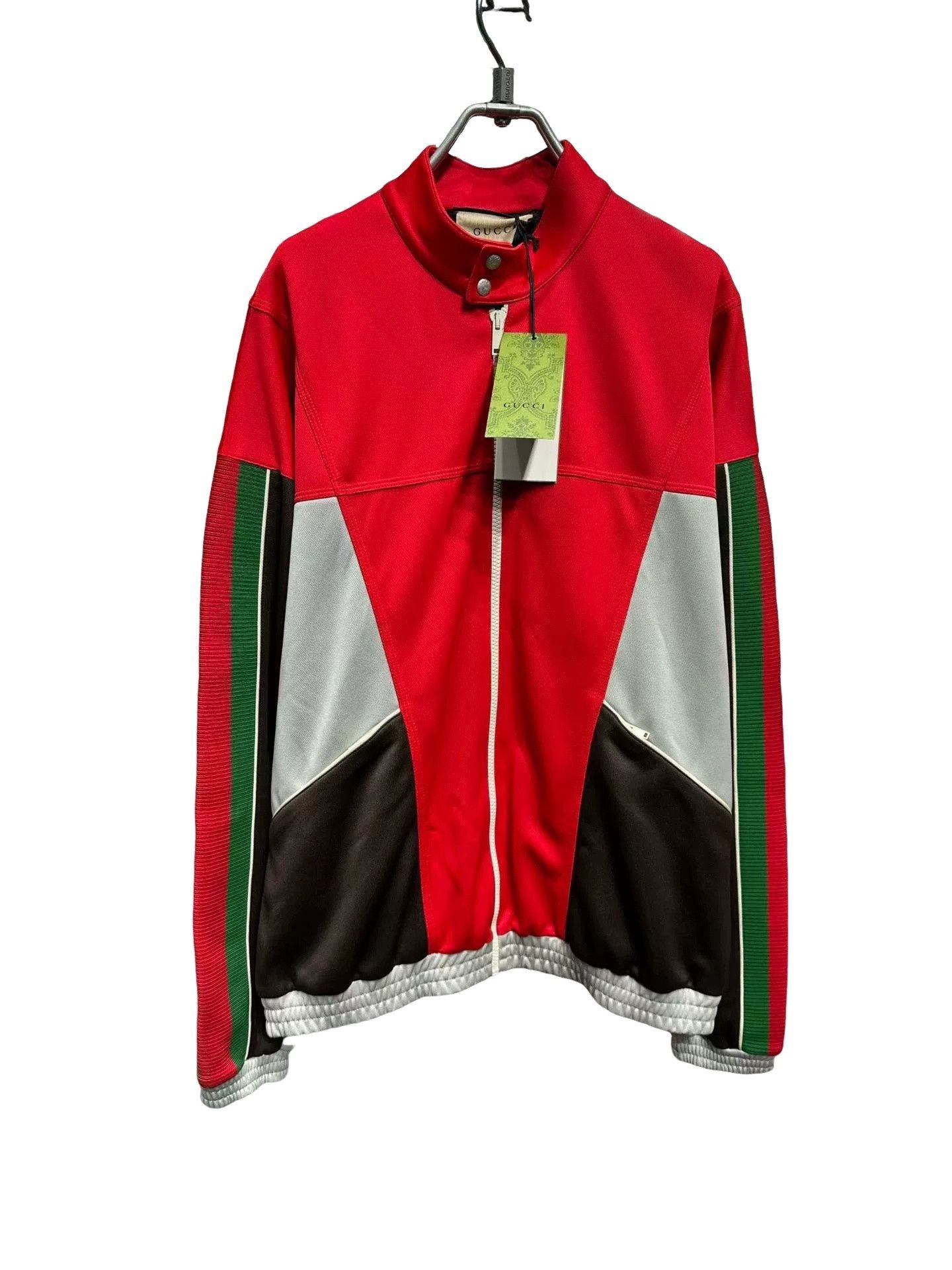 Gucci Gucci Web Stripe Multi-Color Zip Jacket M Size US M / EU 48-50 / 2 - 1 Thumbnail