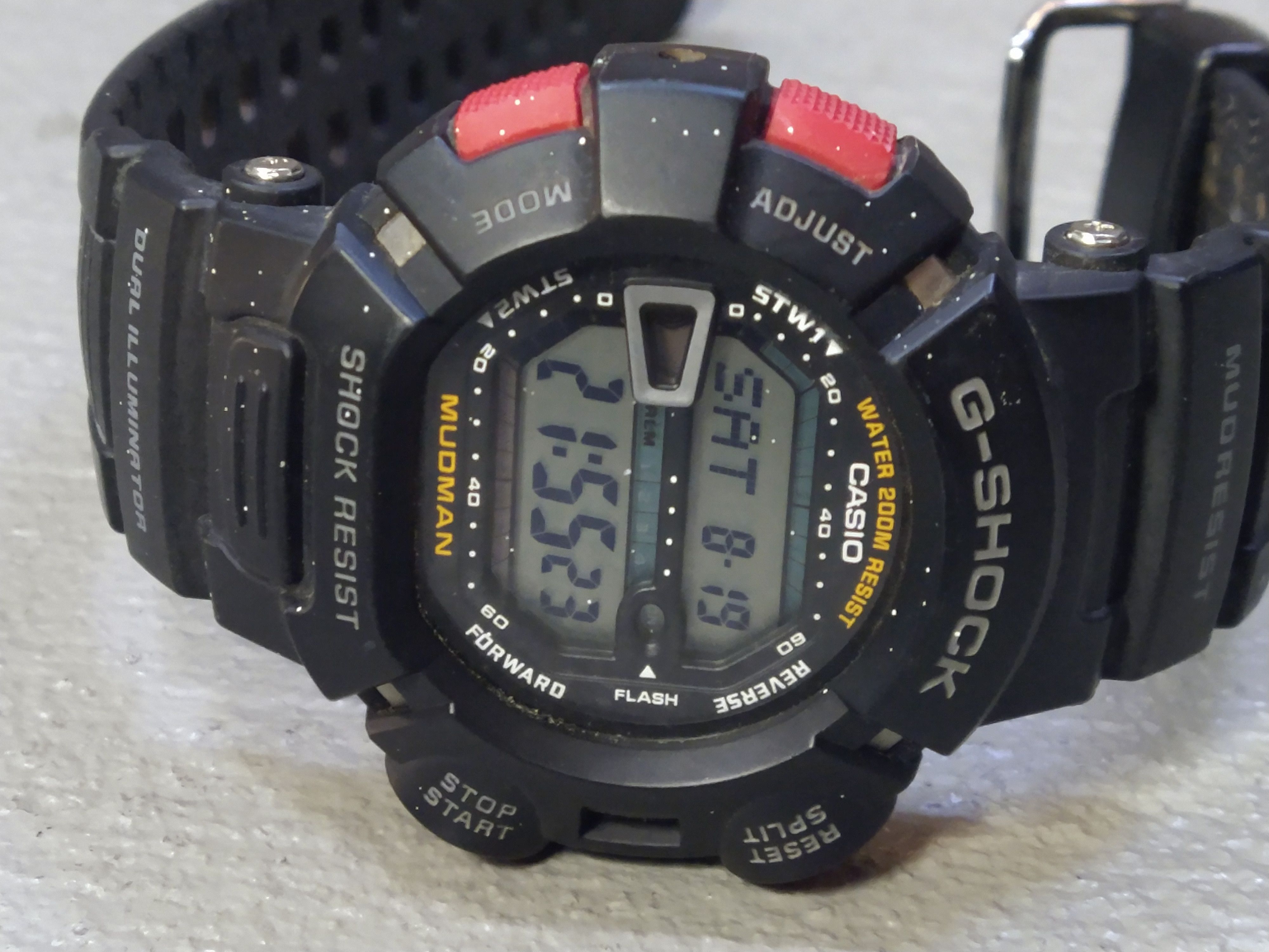 Casio × G Shock Casio G-Shock Mudman G-90001V Black Red Wristwatch Rubber Size ONE SIZE - 3 Thumbnail