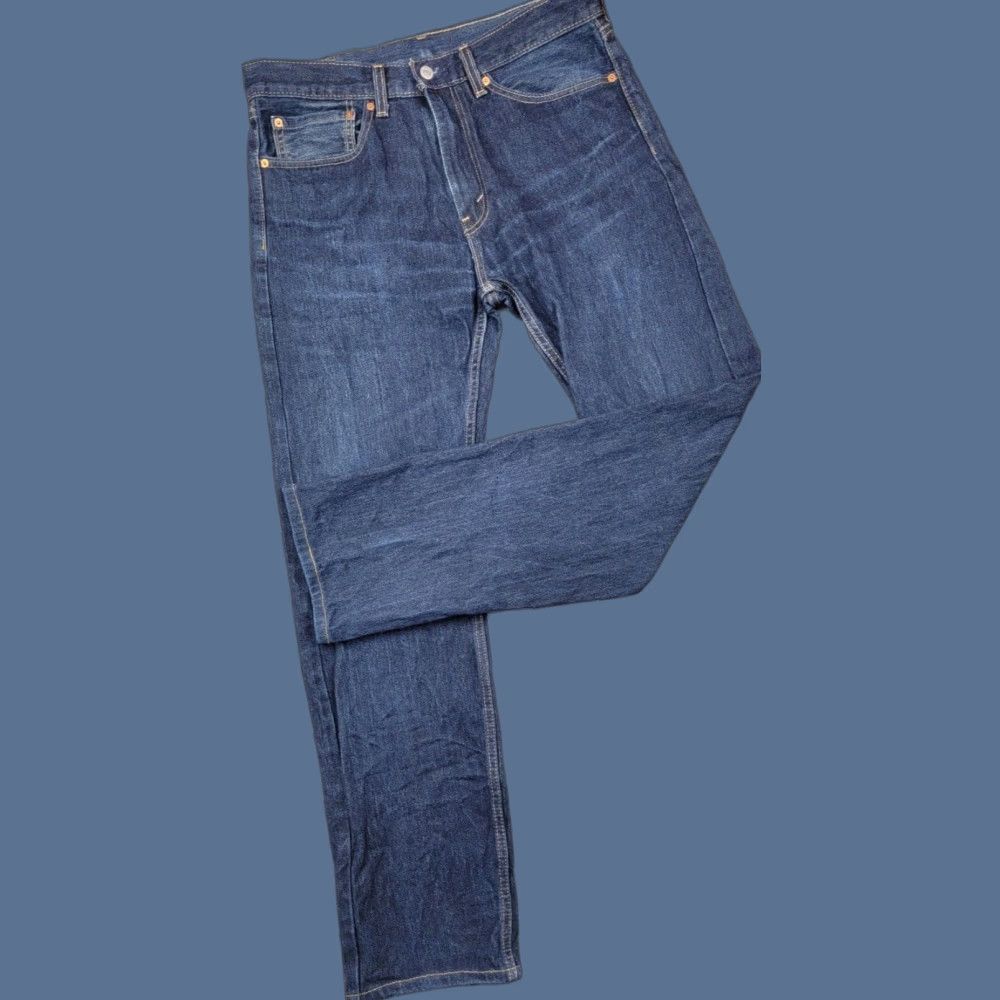 Levi's Levi's 505 Jeans Men 34x34 Dark Wash Straight Size 34 Regular Denim 5-Pocket USA 90s City Classic Size US 34 / EU 50 - 1 Thumbnail