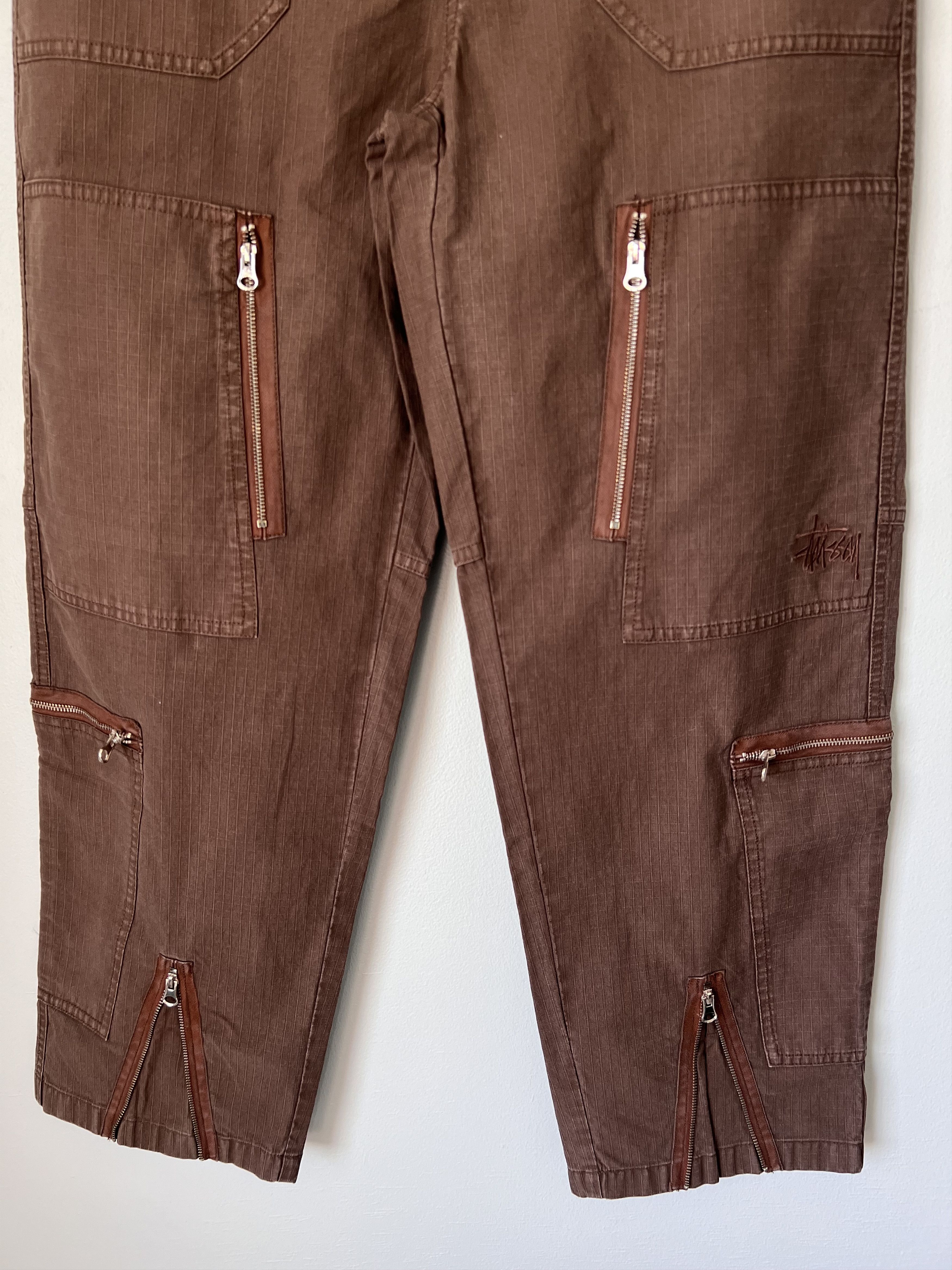 Stussy Stussy Ripstop Flight Pants in Pigment Dyed Brown Size US 32 / EU 48 - 3 Thumbnail