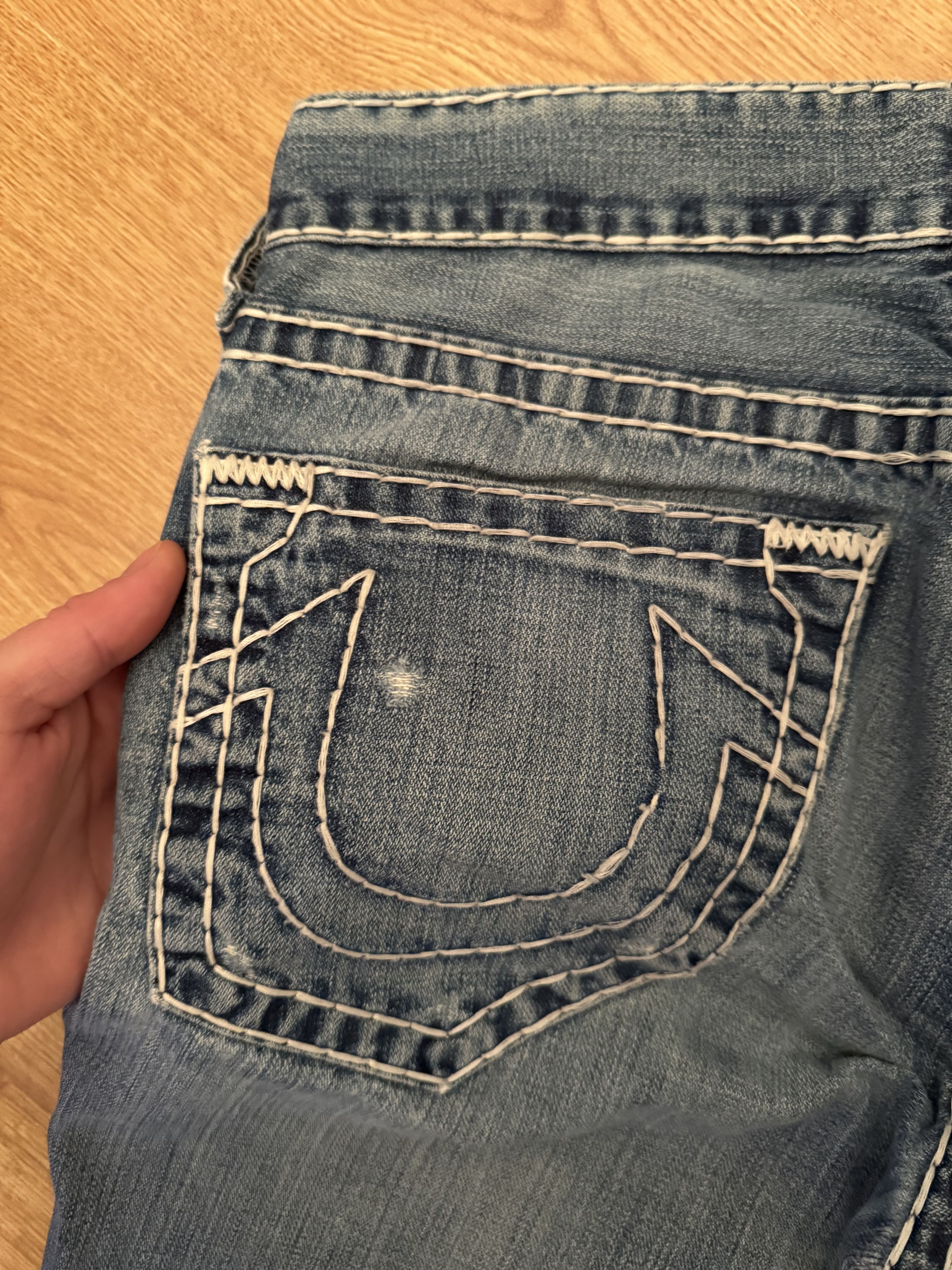 True Religion Vintage Y2K True Religion Dstressed Denim Jeans Size US 32 / EU 48 - 4 Thumbnail