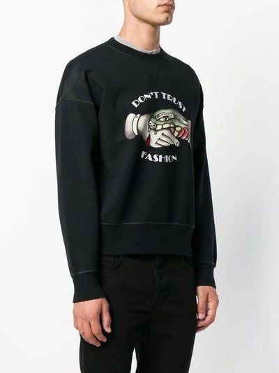 Roberto Cavalli Roberto Cavalli - Don't Trust Fashion Sweater - S Size US S / EU 44-46 / 1 - 7 Thumbnail