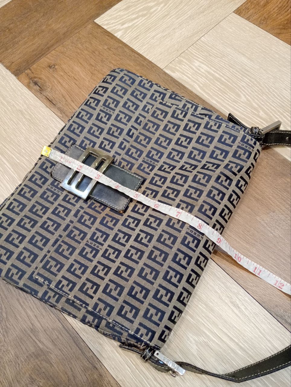 Fendi FENDI ZUCCA MONOGRAM MAMMA BAGUETTE SHOULDER BAG Size ONE SIZE - 21 Thumbnail