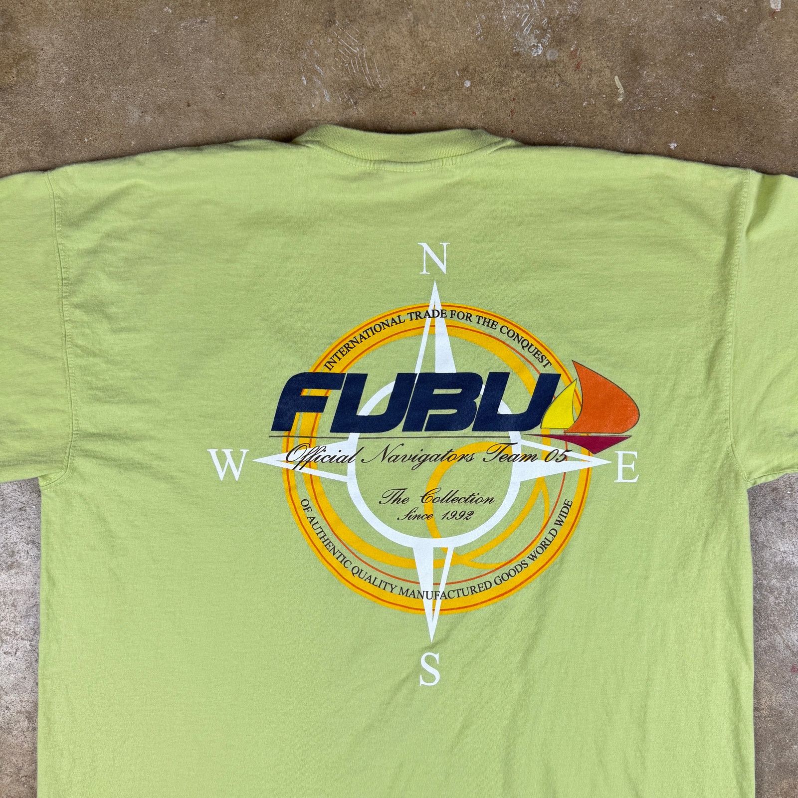 Fubu Vintage FUBU Sailing T-Shirt Men’s XL Green Y2K Streetwear Size US XL / EU 56 / 4 - 5 Thumbnail