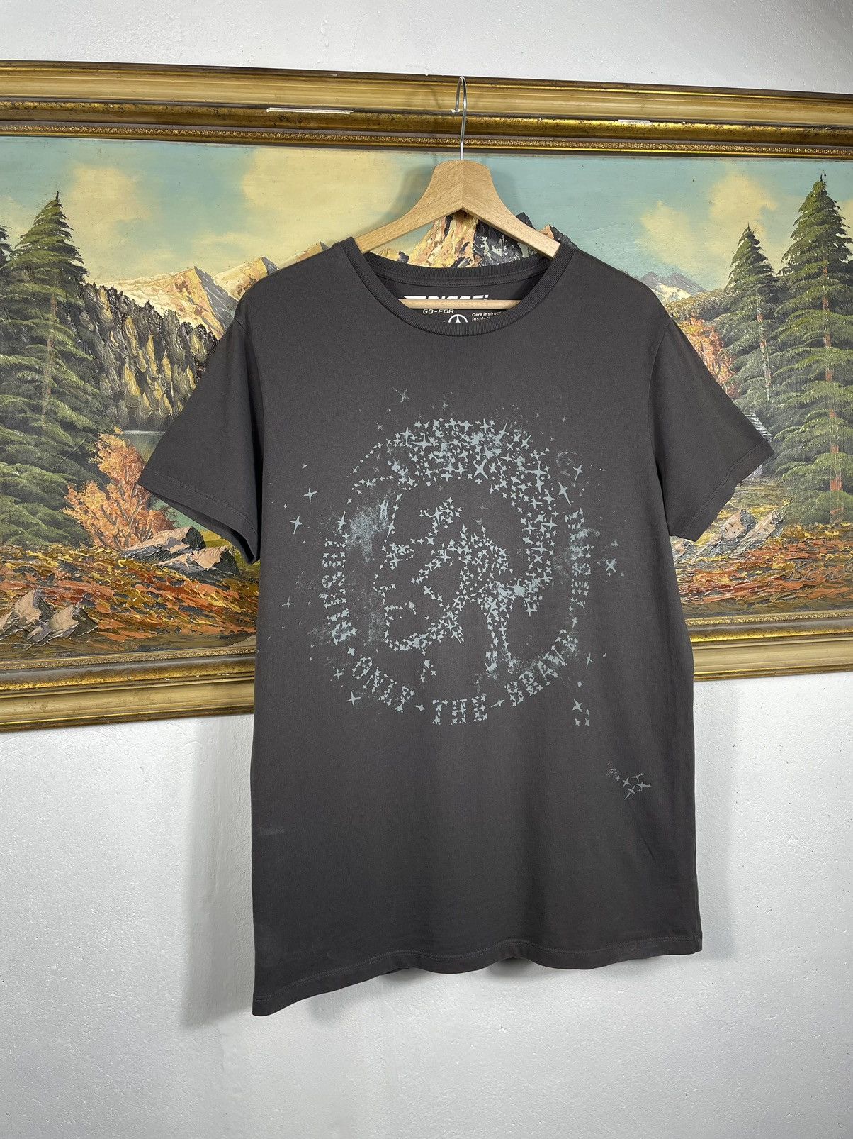 Diesel × Vintage Vintage Y2k 00s Retro Diesel T Shirt Tee Cyber Grunge Size US L / EU 52-54 / 3 - 2 Thumbnail