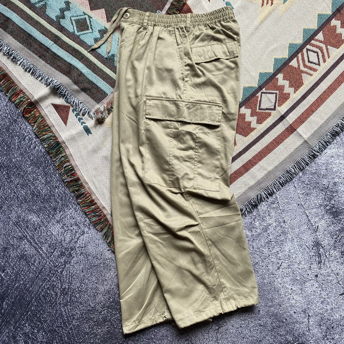 Designer × Japanese Brand MONO-MART Wide Military cargo pants Size US 32 / EU 48 - 4 Thumbnail