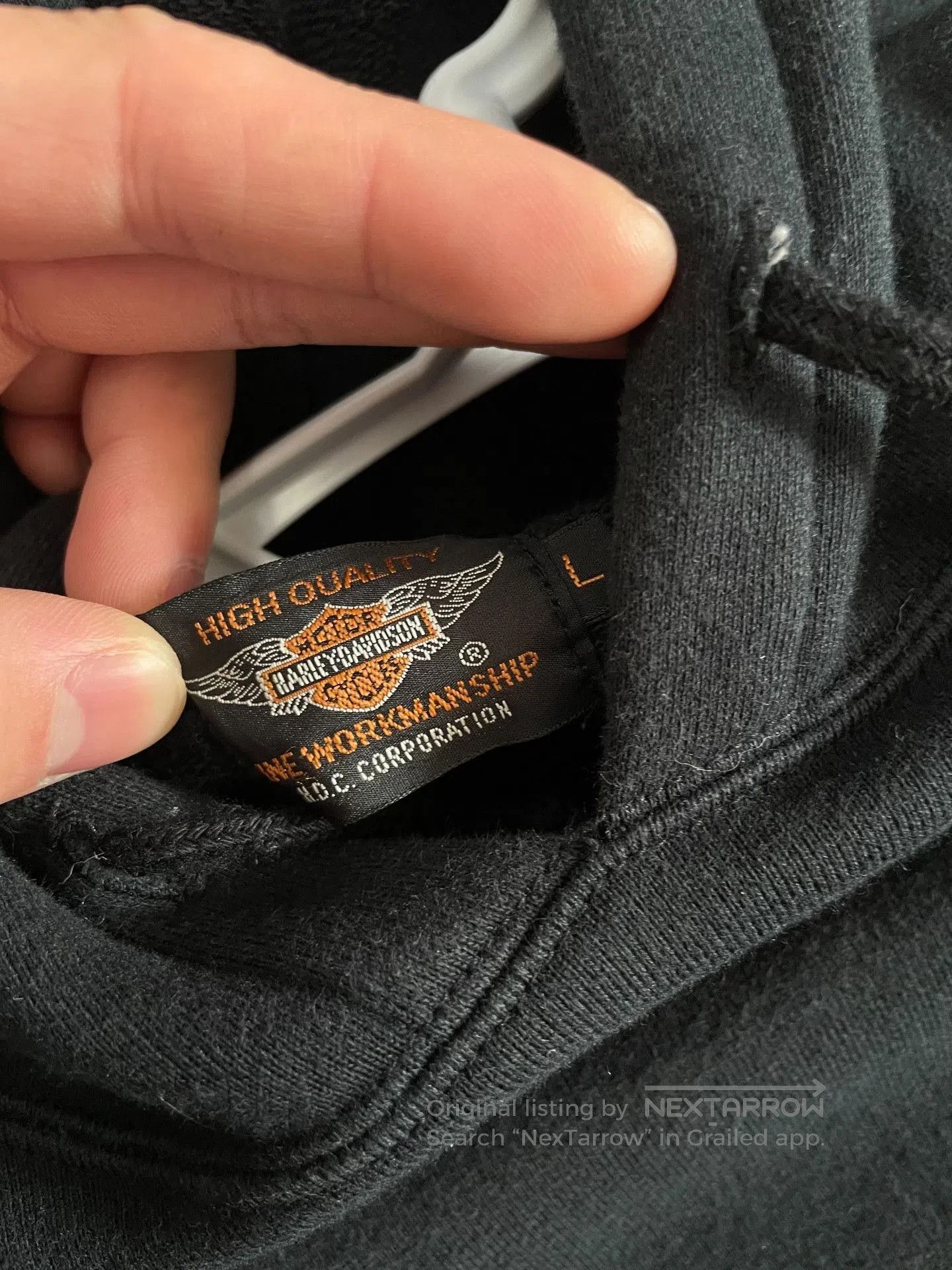 Vintage Vintage Harley Davidson Chrome Hearts Hoodie. Size US L / EU 52-54 / 3 - 4 Thumbnail
