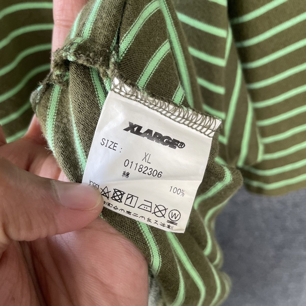 X-LARGE × Xlarge X Large Made in Japan Stripes Skater T Shirt Size US XL / EU 56 / 4 - 6 Thumbnail