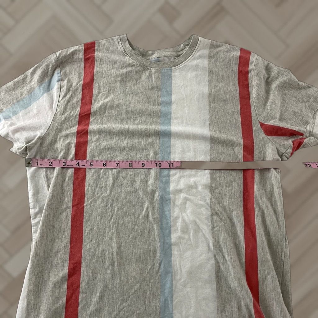 Vintage San Francisco Work Shirt Striped Short Sleeve T-Shirt Men Large Gray White Shirts Mens Large Striped Short Sleeve T Shirt San Francisco Work Size US L / EU 52-54 / 3 - 1 Thumbnail