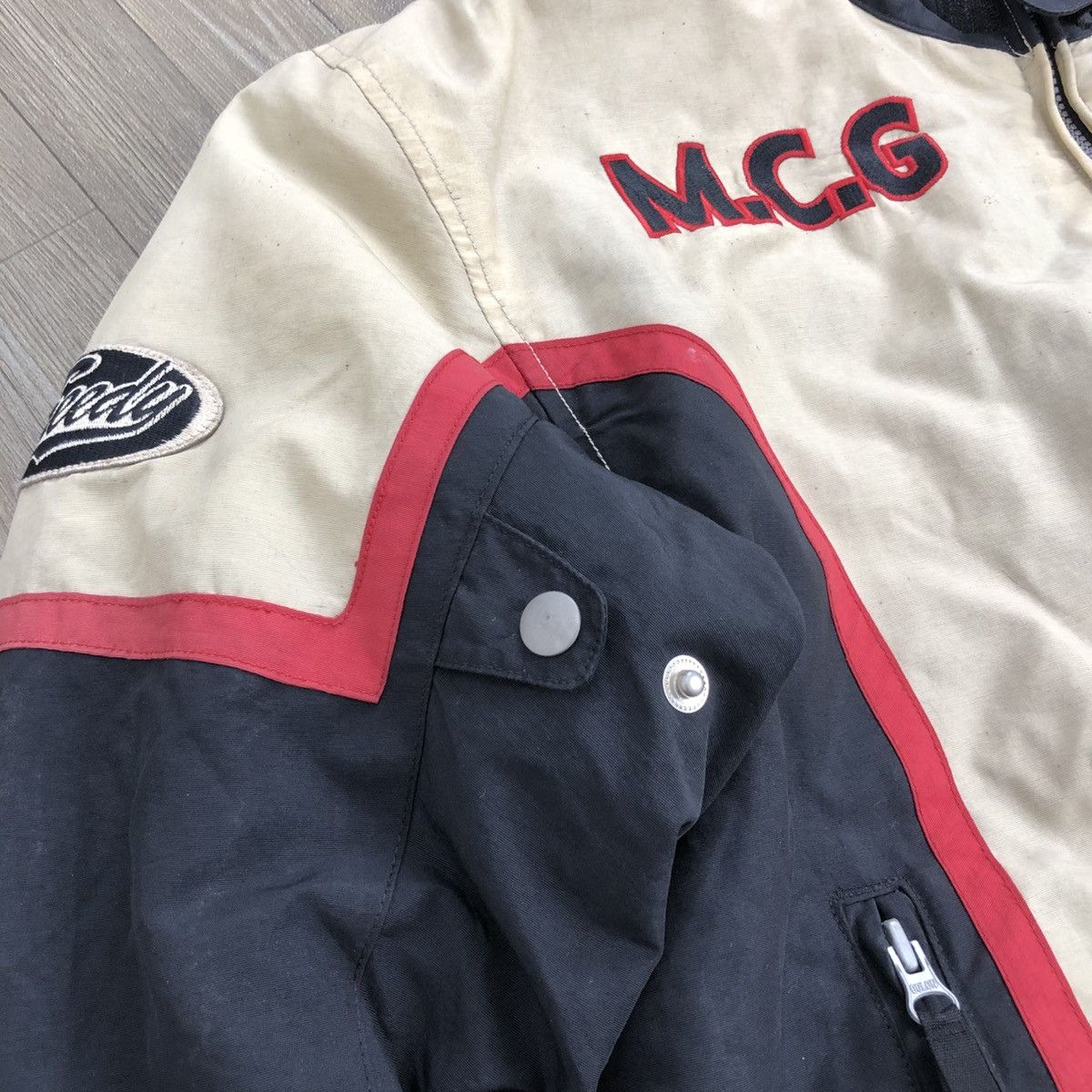 Vintage Vintage GREEDY 51 M.C.G Racing Motorcycle Bikers Jacket Size US L / EU 52-54 / 3 - 22 Thumbnail