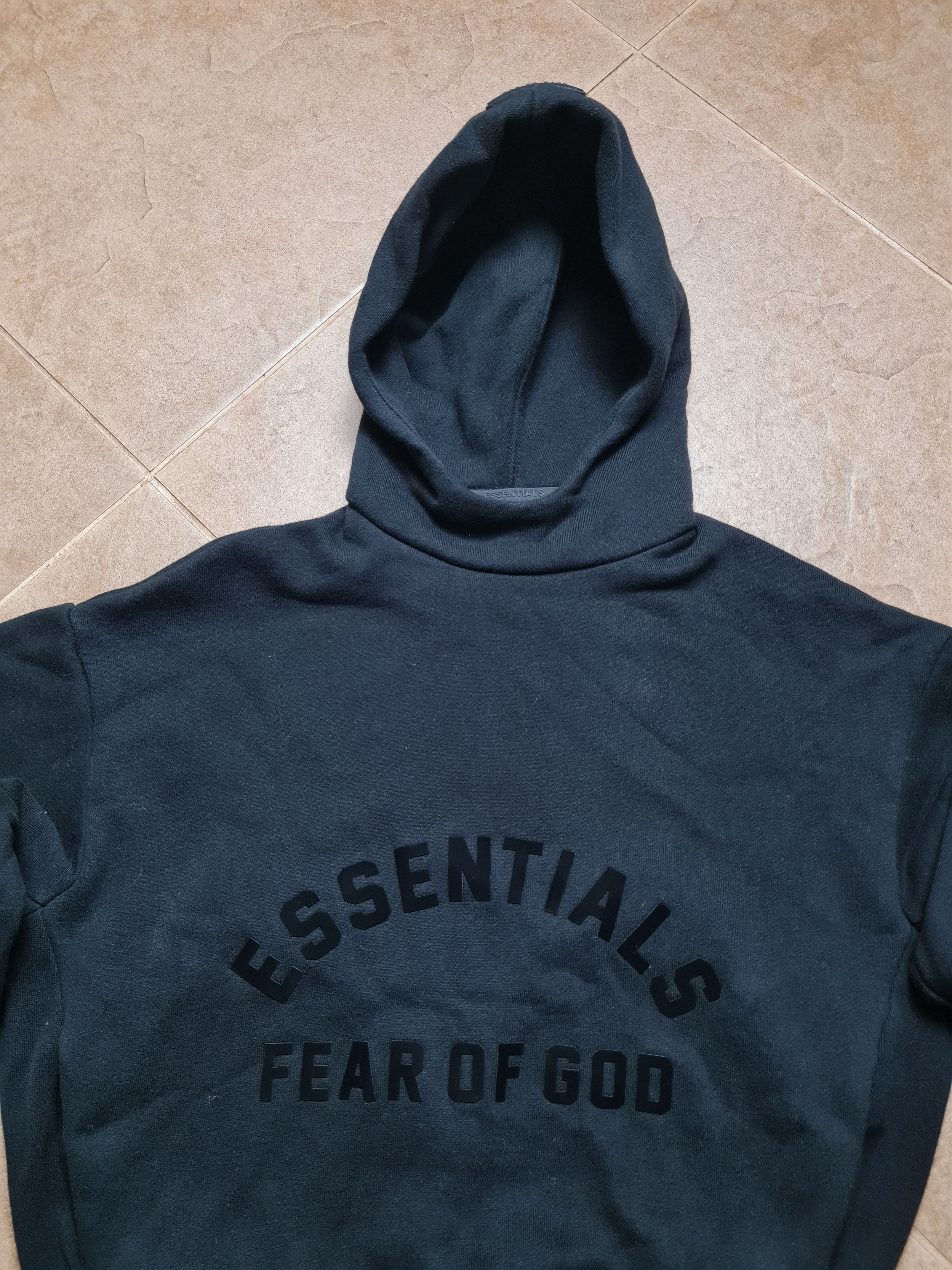 Essentials Womens Essential Fear Of God Pullover Jet Black Hoodie Size XS / US 0-2 / IT 36-38 - 13 Thumbnail