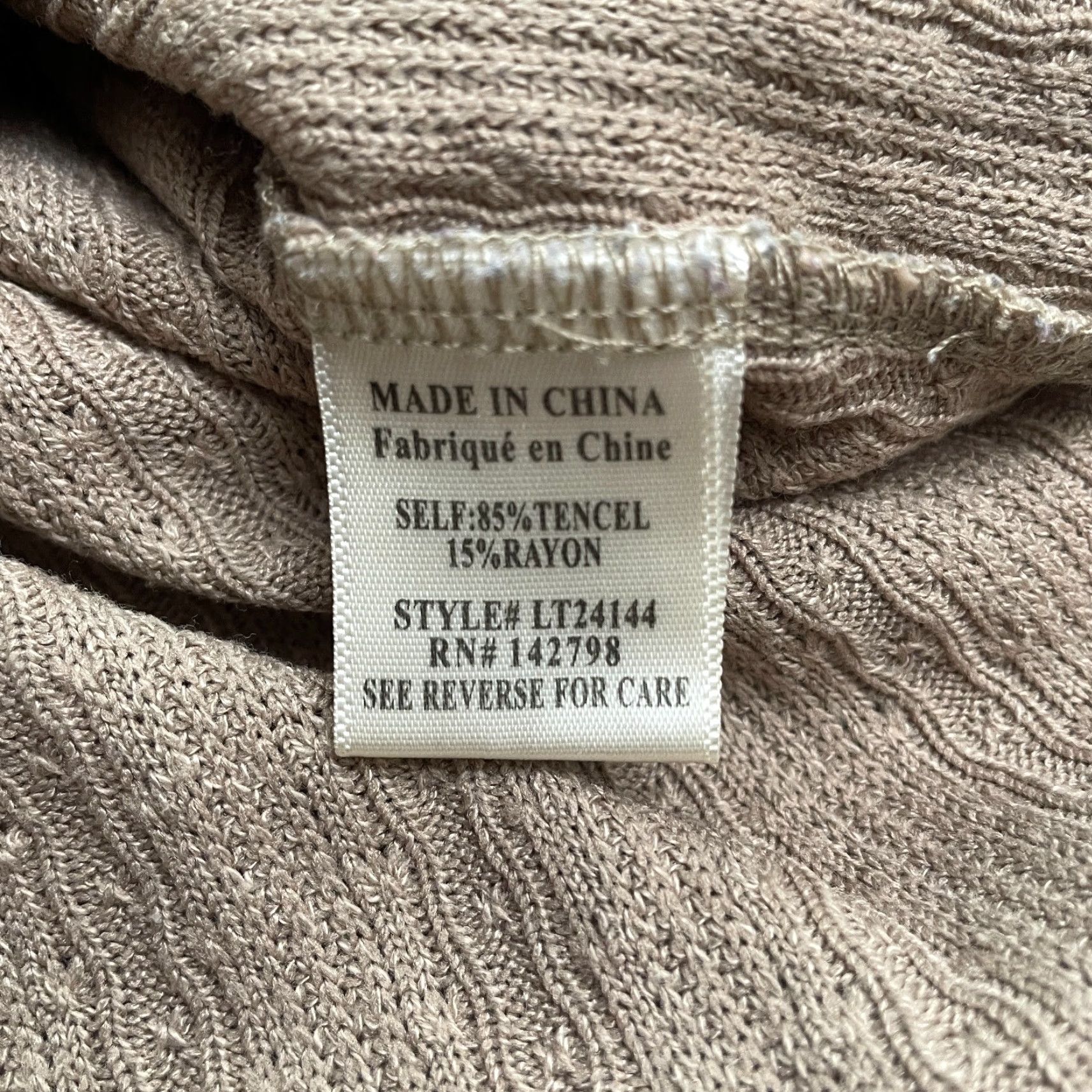 Vintage Loverich Pullover Sweater Womens S Brown V-Neck Knitted Long Sleeve Casual Knit Solid Regular Size S / US 4 / IT 40 - 6 Thumbnail