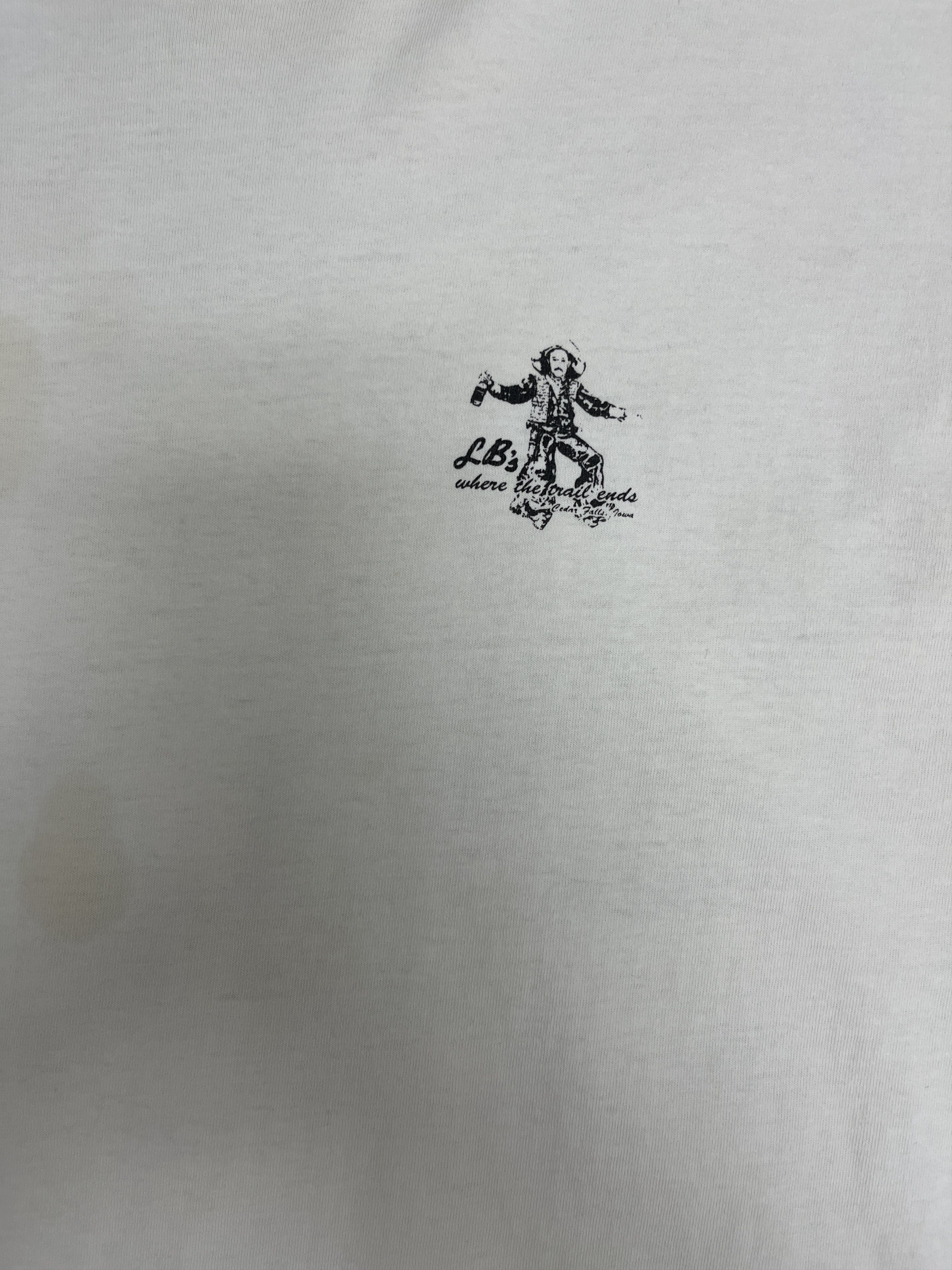 Russell Athletic × Vintage LB's Where The Trail Ends Vintage White T-Shirt Tee Size US L / EU 52-54 / 3 - 2 Thumbnail