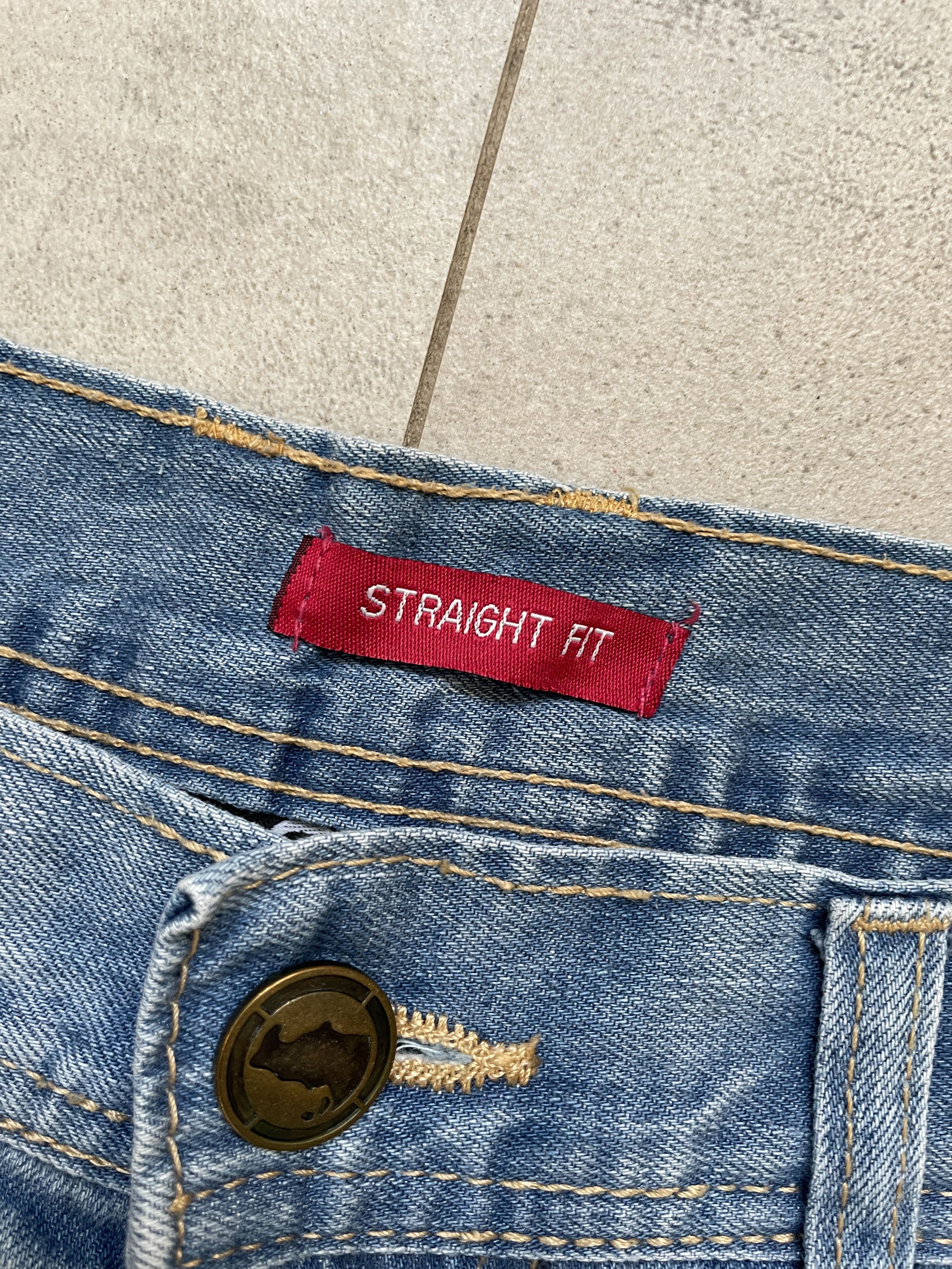 Ecko Unltd. Y2K LIGHT BLUE ECKO UNLTD UNLIMITED BAGGY STRAIGHT JEANS Size US 36 / EU 52 - 6 Thumbnail