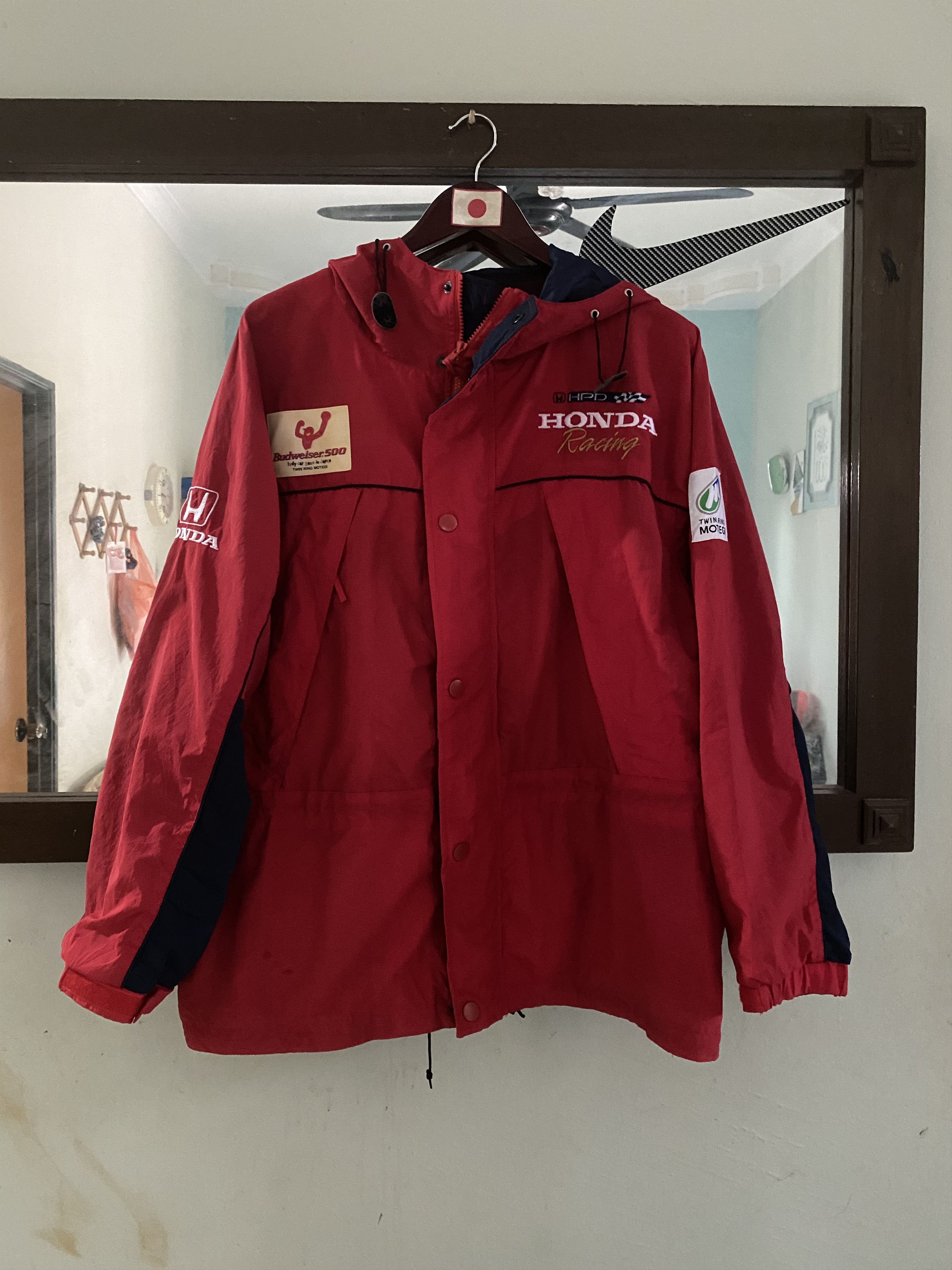Honda × Vintage Vintage Honda Light Jacket Hoodie Honda Racing L Size Size US L / EU 52-54 / 3 - 2 Thumbnail