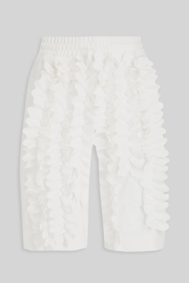 Dries Van Noten DRIES VAN NOTEN Ruffle Shorts Size 25" / US 0 / IT 36 - 1 Thumbnail