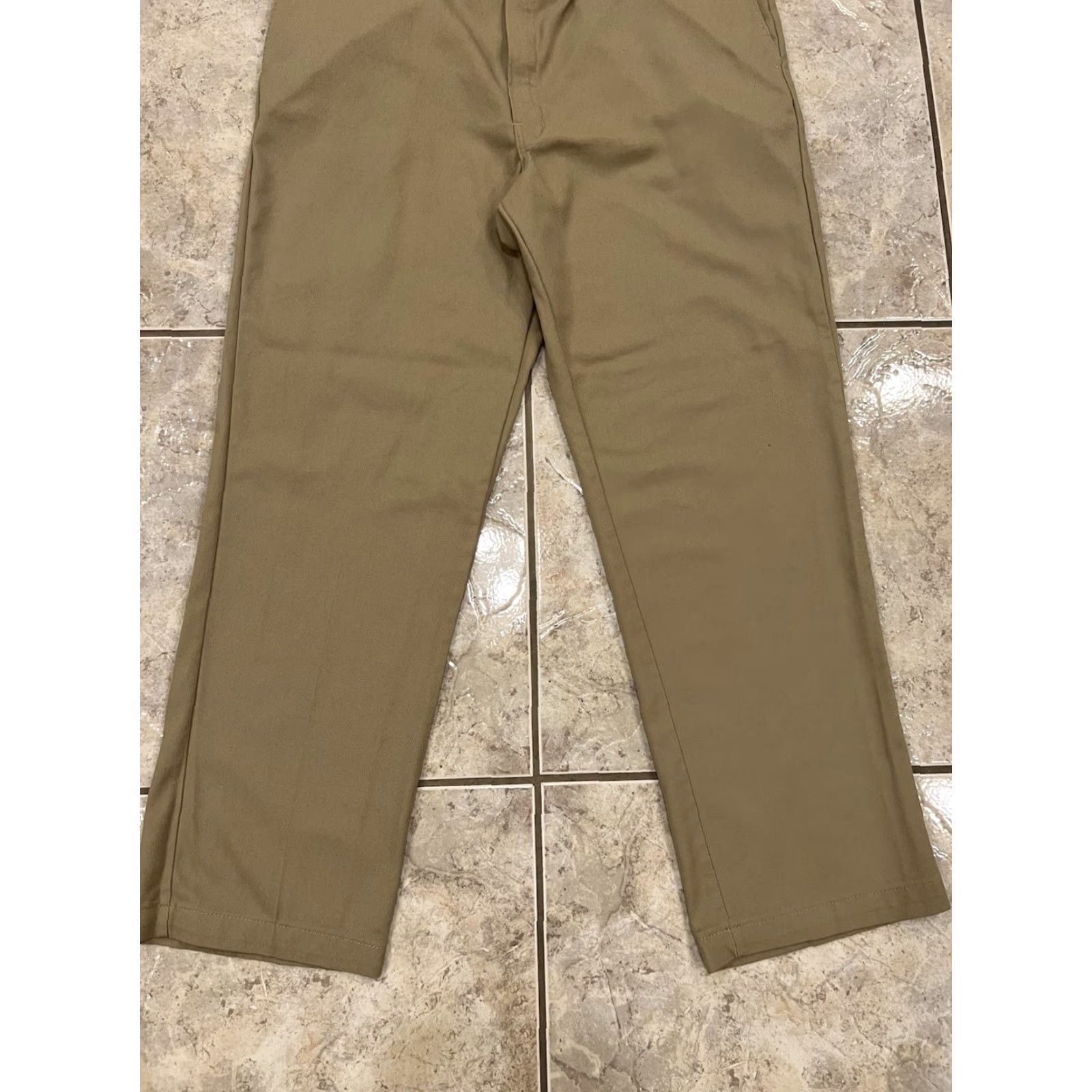 Dickies Dickies 874KH Original Fit Twill Work Pants Khaki Mens 42X32 Straight Sewn Pockets Zipper Hook & Eye Vintage No Size US 42 / EU 58 - 6 Thumbnail