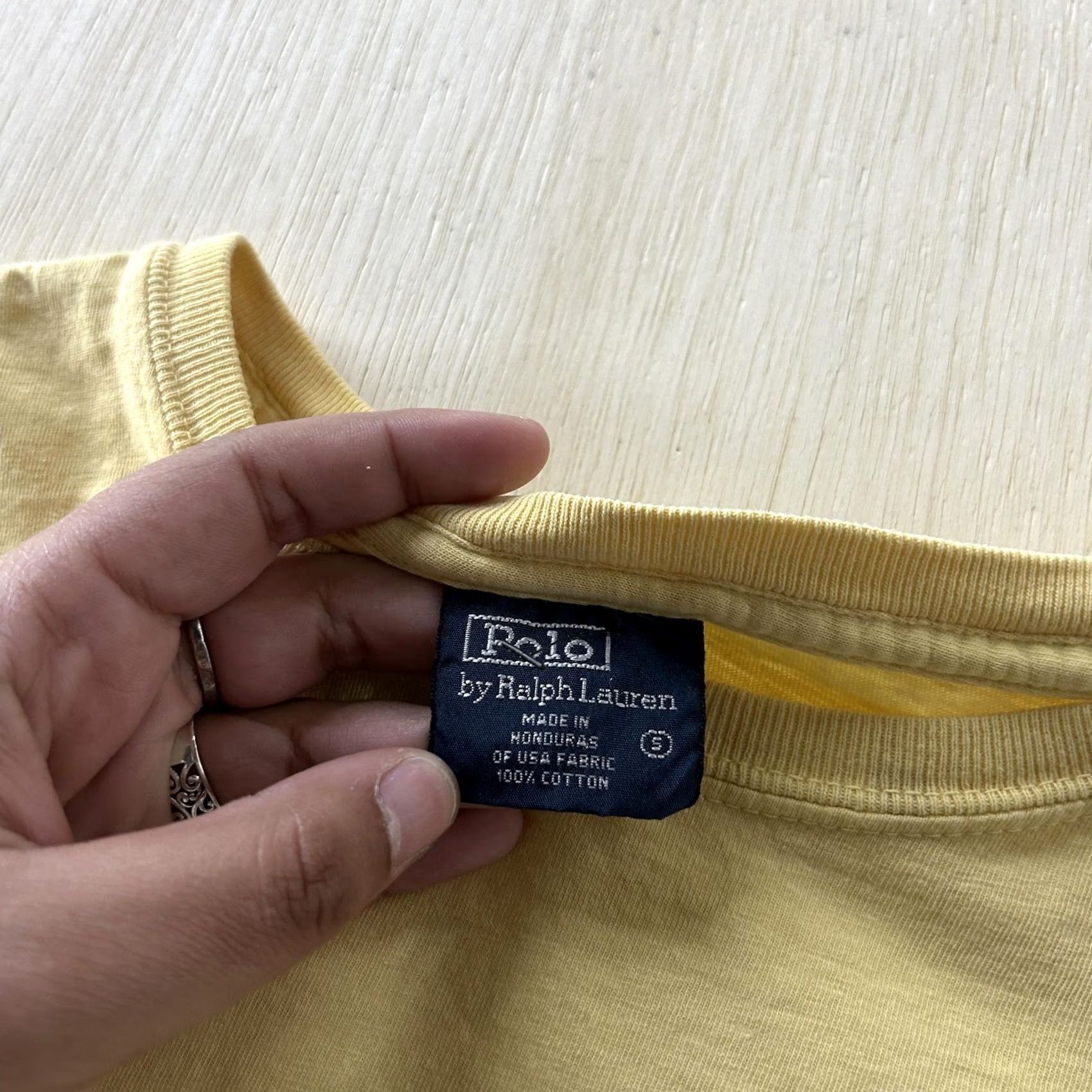Polo Ralph Lauren Polo Ralph Lauren Shirt Mens Small Yellow Pony Logo Crew Neck Cotton Tee Size US S / EU 44-46 / 1 - 3 Thumbnail