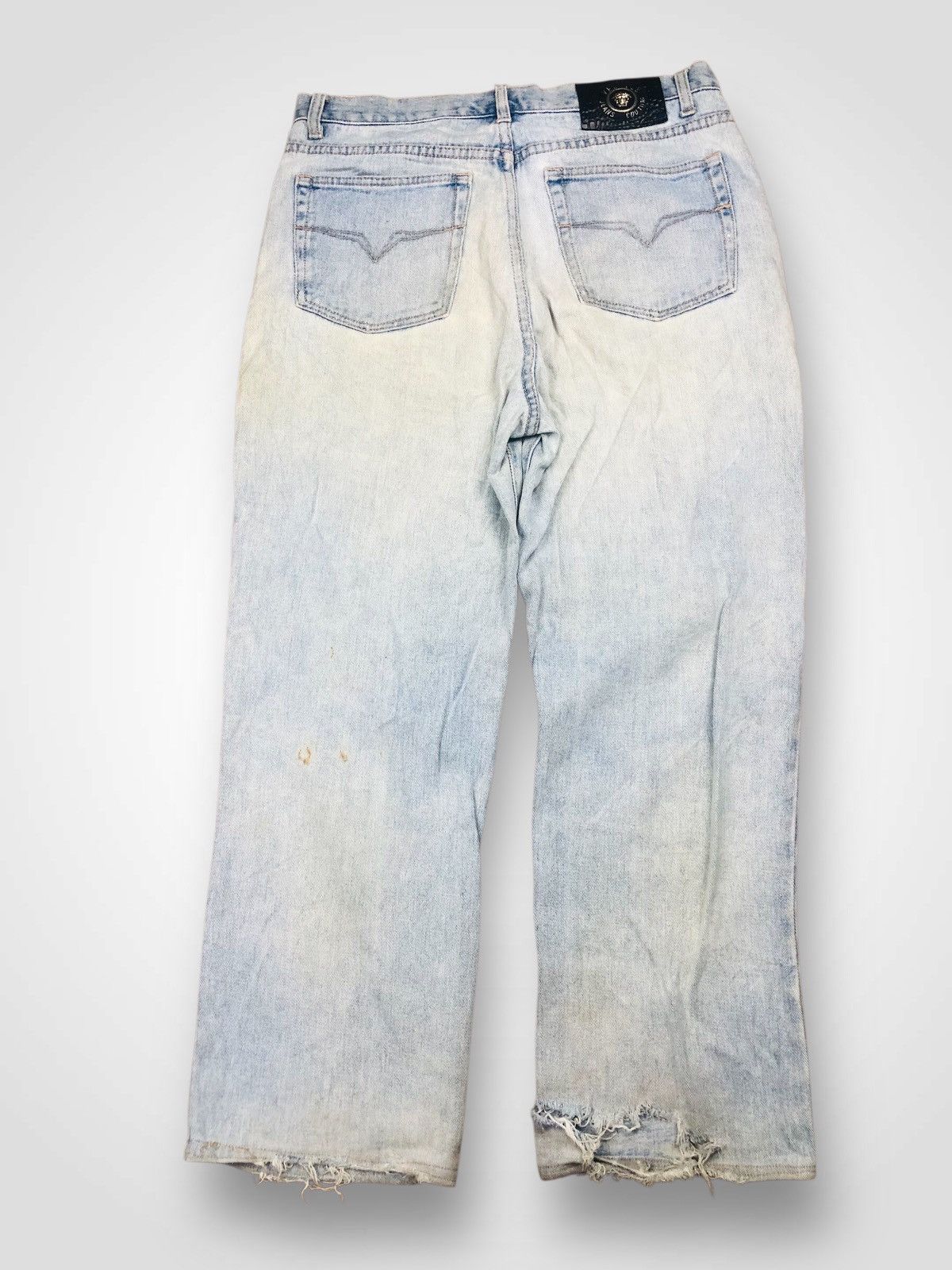 Versace 90s Versace Jeans Couture Straight Leg Denim Light Wash (38) Size US 34 / EU 50 - 2 Thumbnail