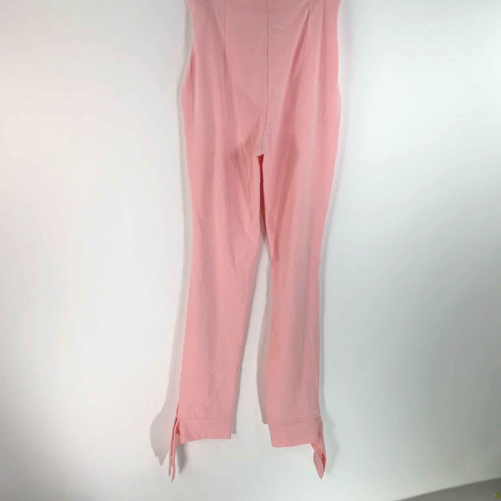 Boohoo VINTAGE Boohoo WOMENS Belted Tie Waist Pink Dress Pants Size 6 Tall Size 30" / US 8 / IT 44 - 2 Thumbnail
