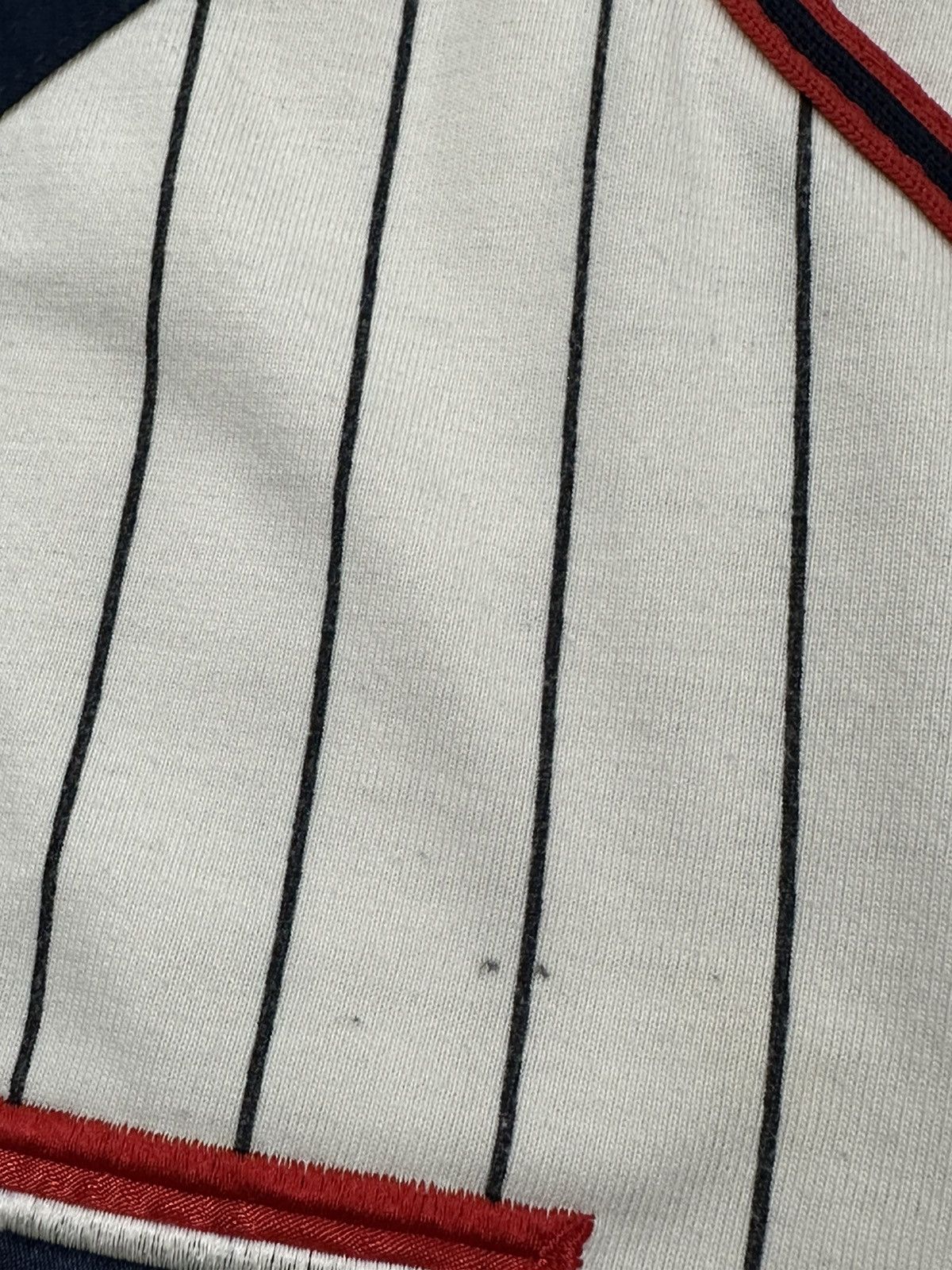 Starter Vintage 90s Starter Cleveland Indians Pinstripe MLB Jersey Size US L / EU 52-54 / 3 - 9 Thumbnail