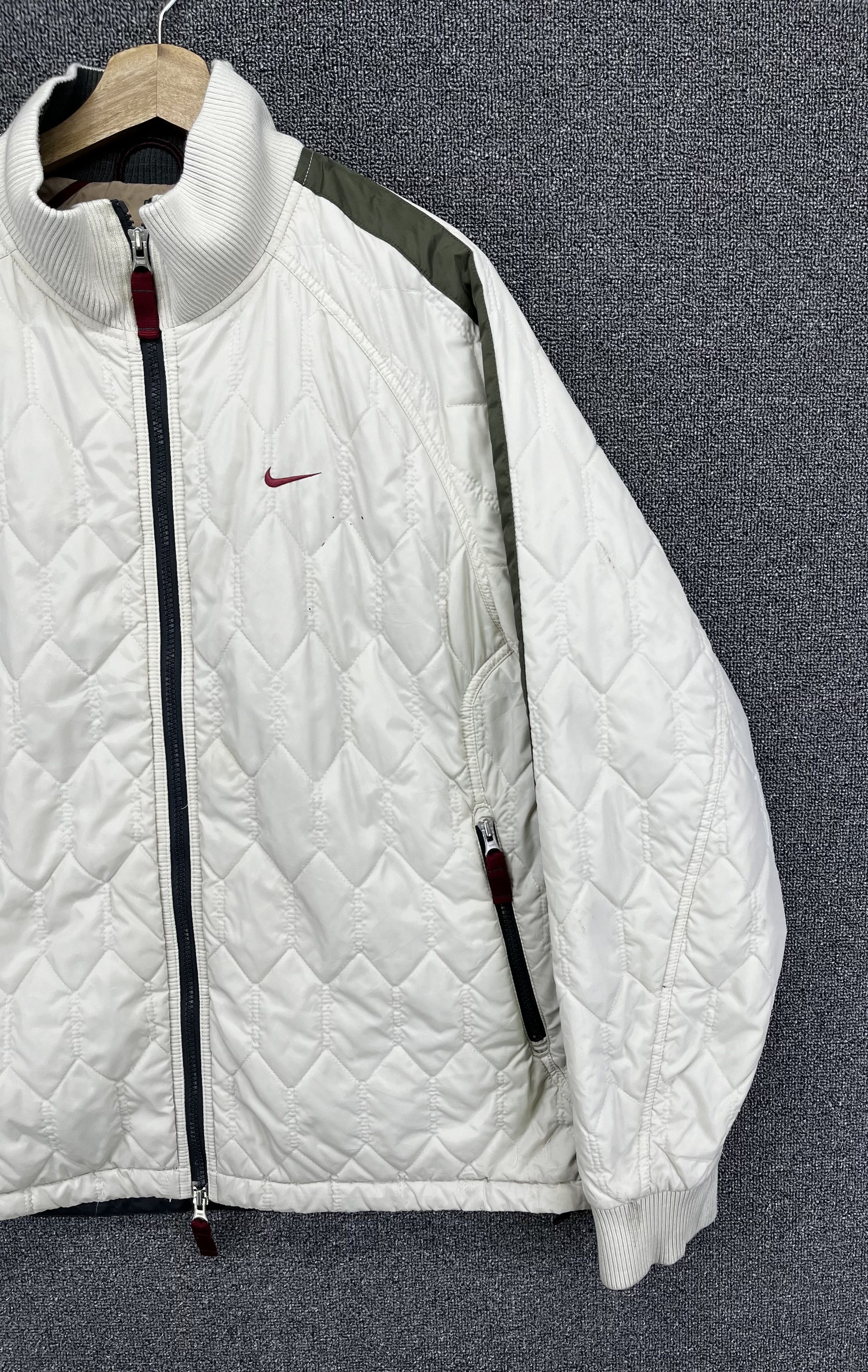 Nike Vintage Nike Quilted Zip Up Rare Jacket Size US L / EU 52-54 / 3 - 3 Thumbnail