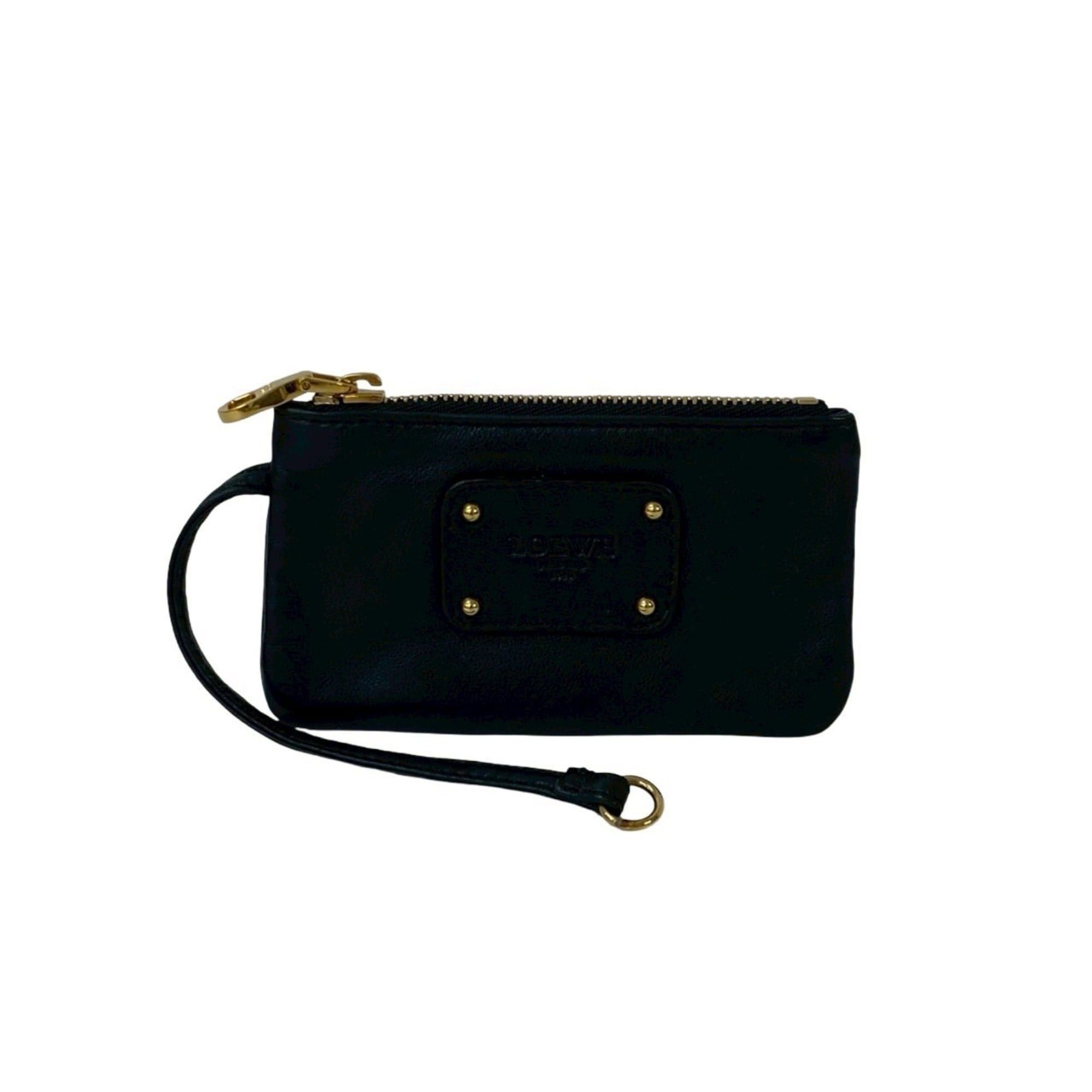 Loewe LOEWE Nappa Leather Strap Coin Case/Mini Pouch, Black, 30791 Size ONE SIZE - 1 Thumbnail
